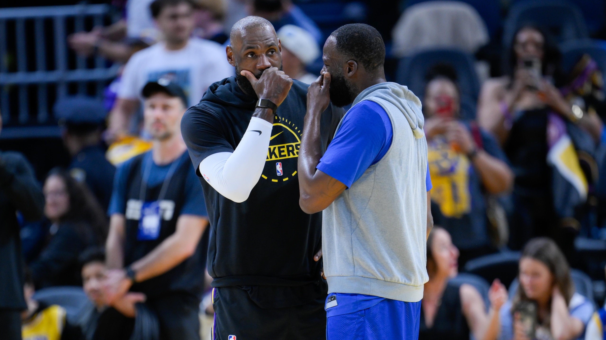 NBA: Pregame of Los Angeles Lakers vs Golden State Warriors in San Francisco