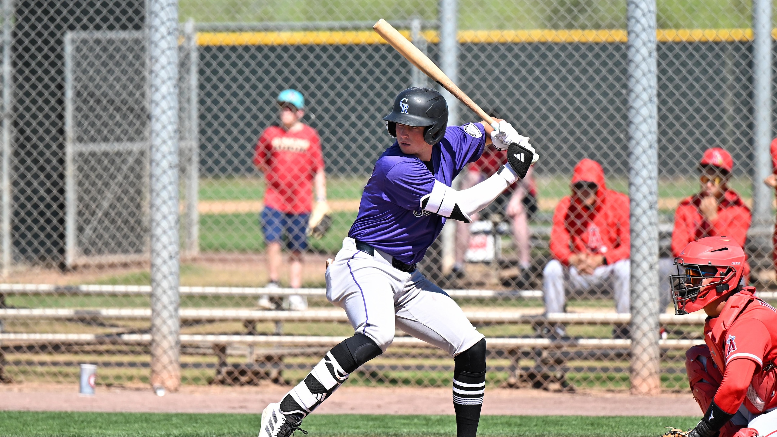 Los Angeles Angels v Colorado Rockies minor leaguers