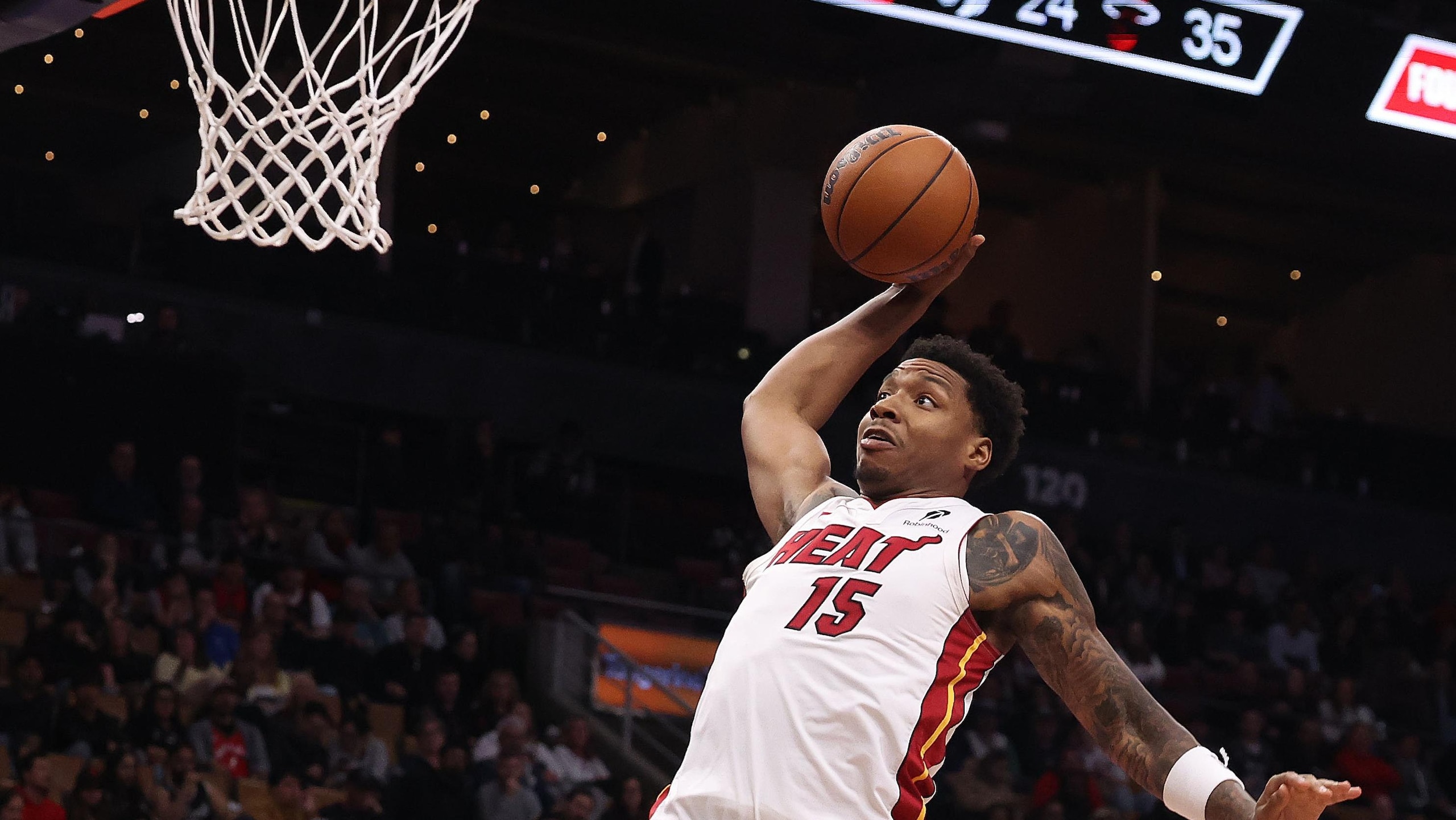 Toronto Raptors play the Miami Heat