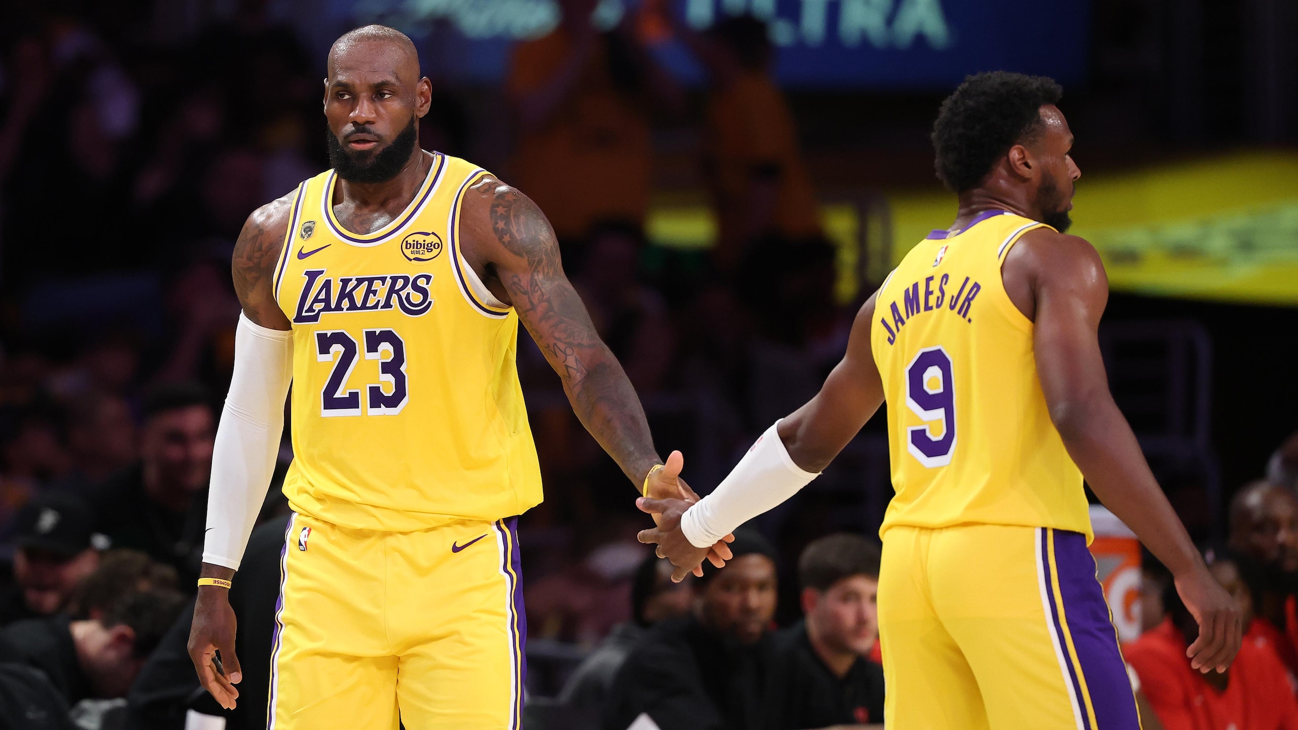 Lakers hosting the Rockets in game one of the NBA first round playoffs at Crypto.com