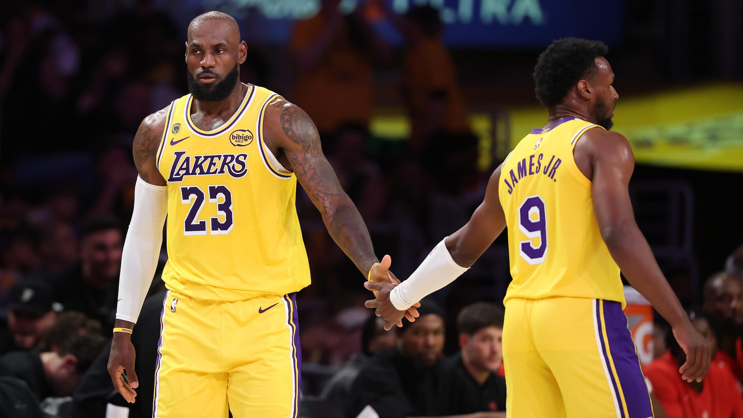 Lakers hosting the Rockets in game one of the NBA first round playoffs at Crypto.com
