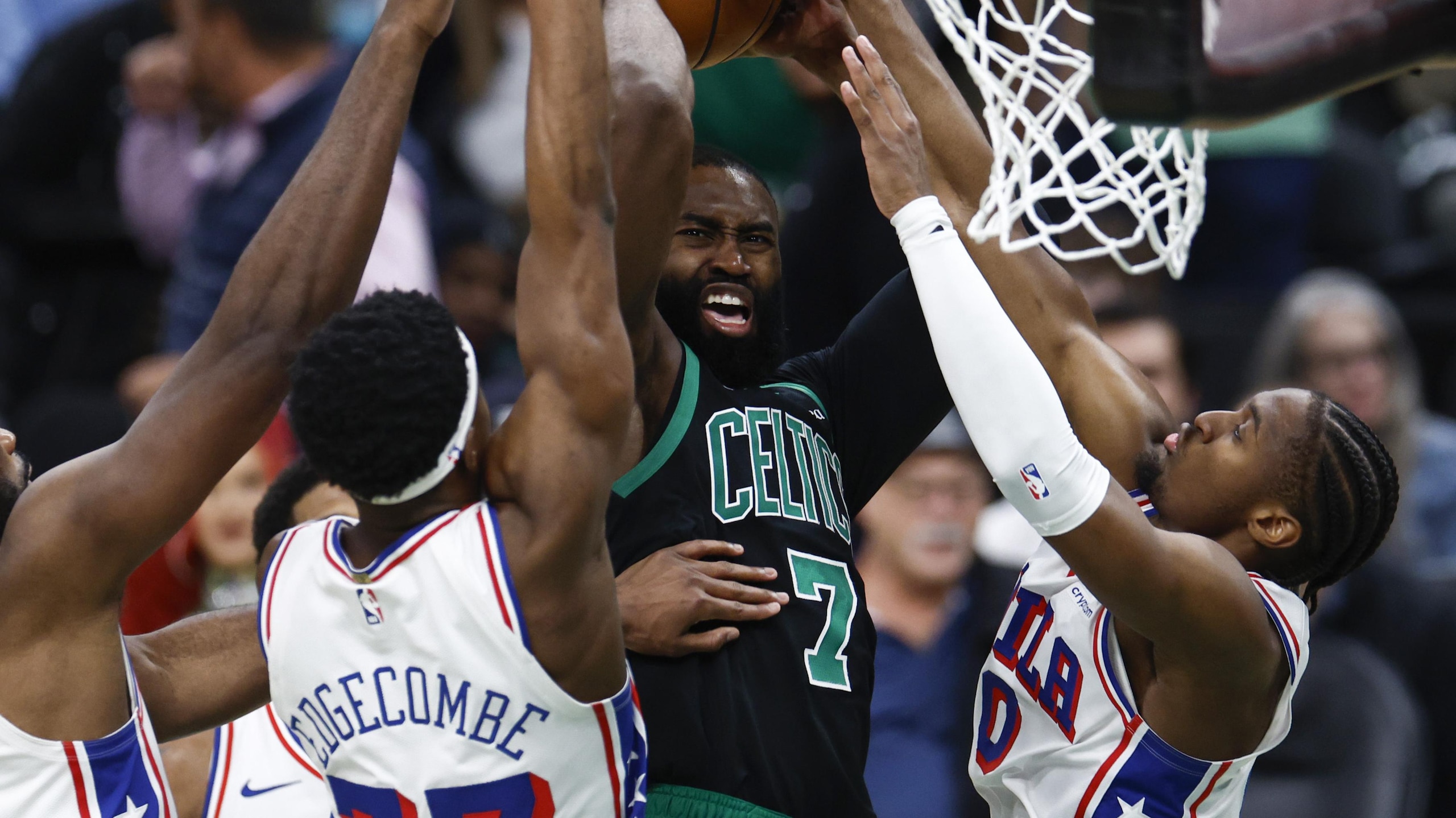 Joel Embiid helps 76ers stave off elimination in stunning Game 5 win over the Celtics Joel Embiid helps 76ers stave off elimination in stunning Game 5 win over the Celtics