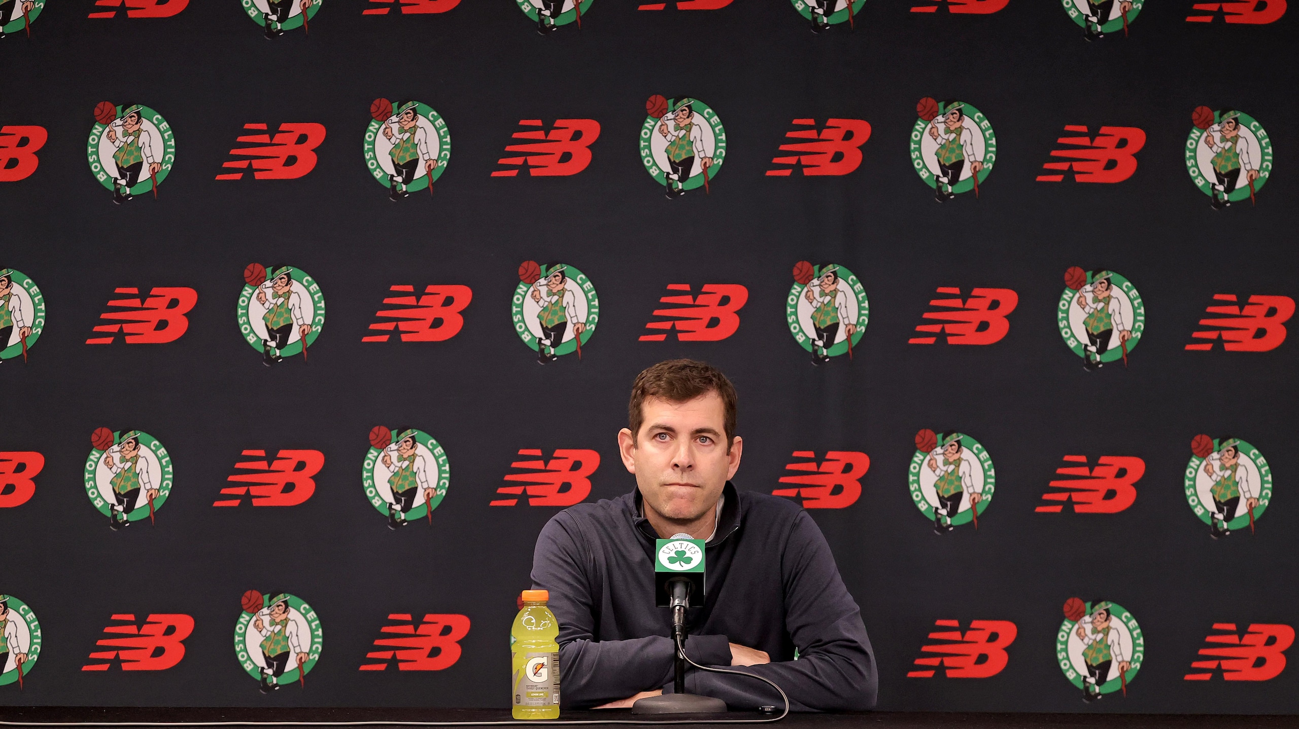 Brad Stevens on Jaylen Brown's reported discontent, Jayson Tatum's injury, and the Celtics' 3-point reliance