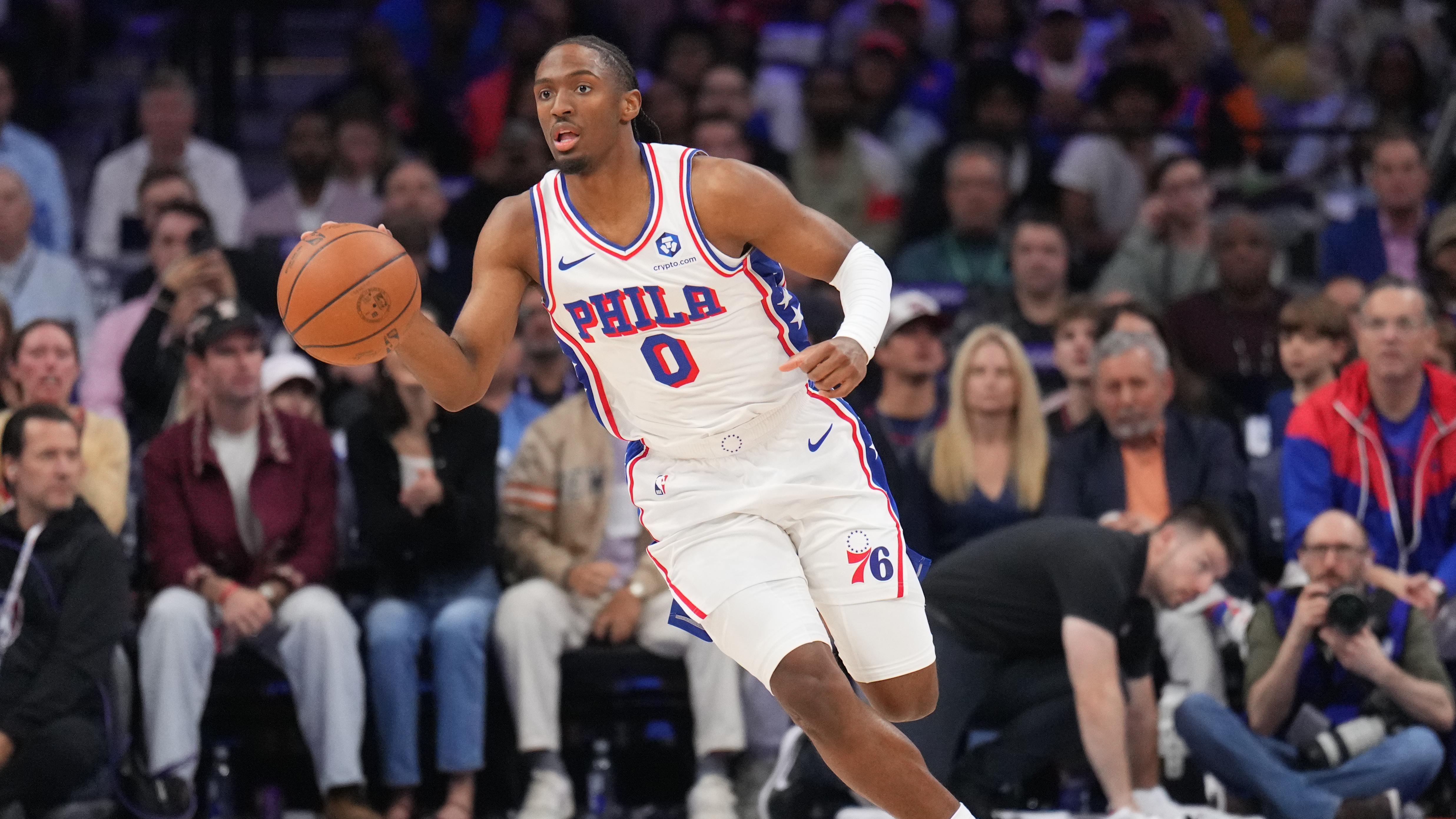 Maxey Reacts to JB Trade