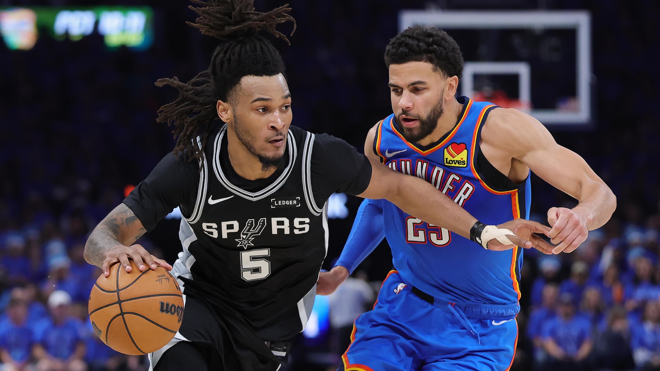San Antonio Spurs v Oklahoma City Thunder - Game One San Antonio Spurs v Oklahoma City Thunder - Game One
