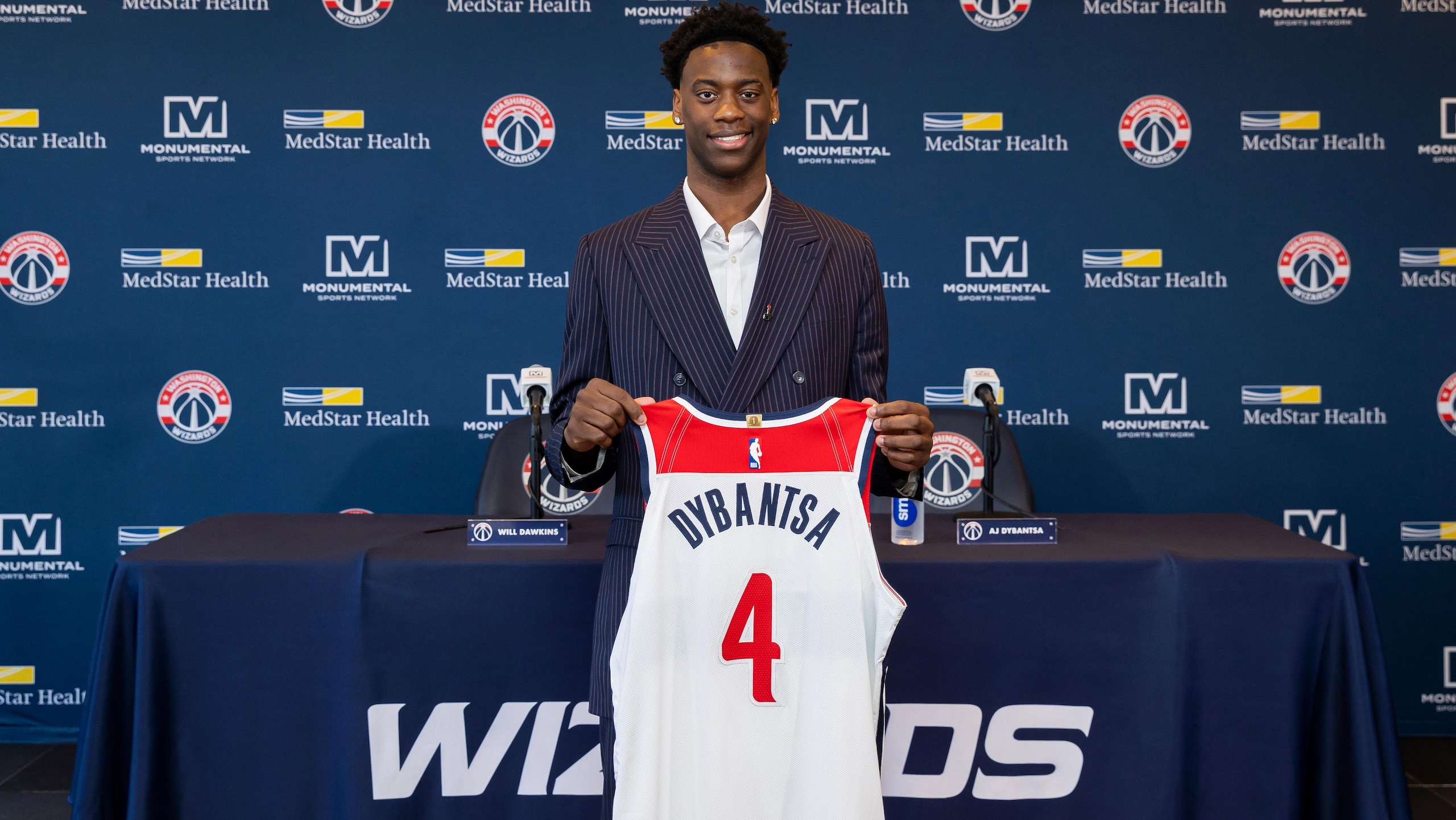 Washington Wizards Press Conference Introducing AJ Dybantsa