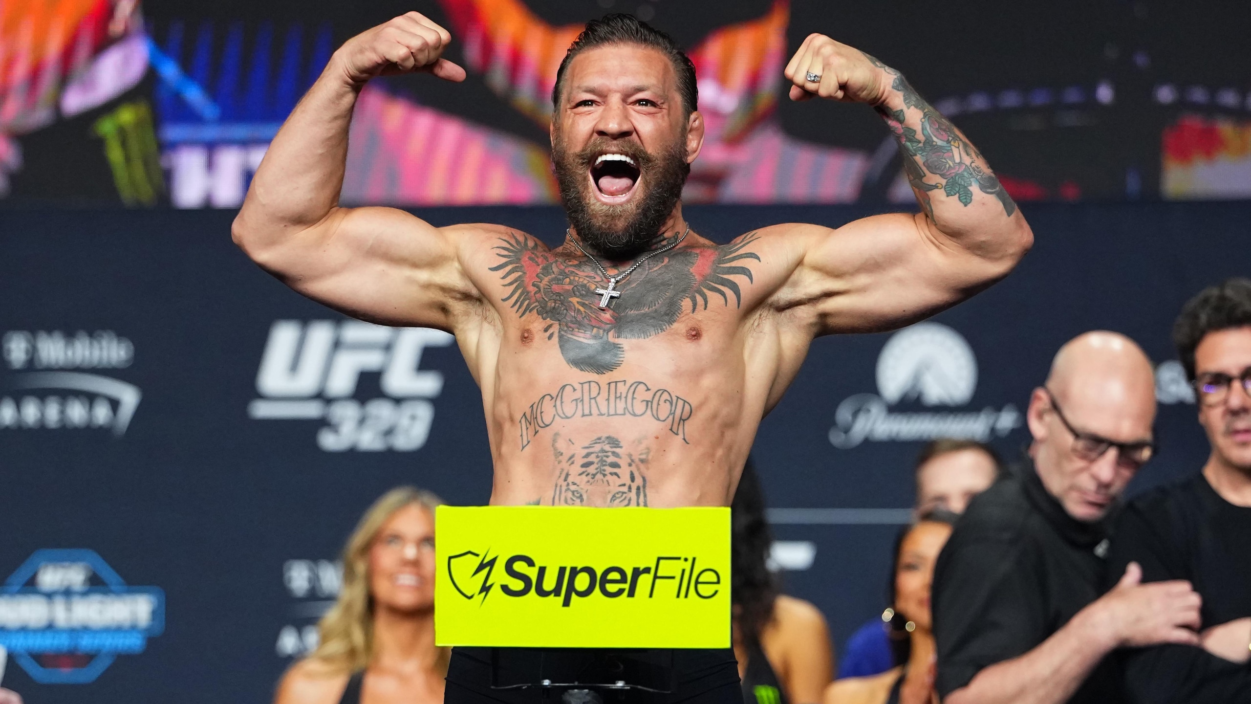 UFC 329: McGregor v Holloway 2 Ceremonial Weigh-in UFC 329: McGregor v Holloway 2 Ceremonial Weigh-in