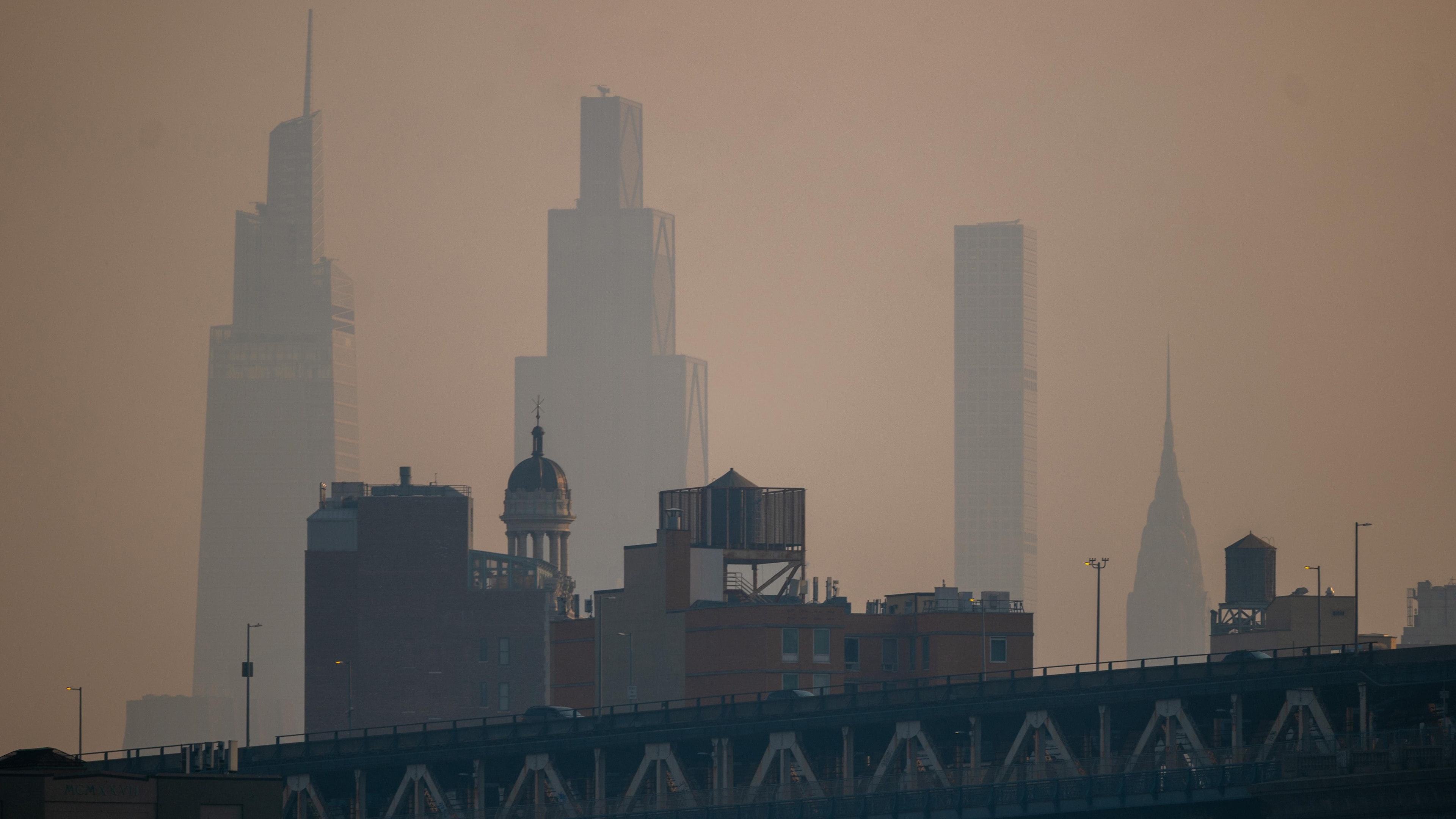 Ahead Of World Cup Final, NYC Metro Area Under Smoky Skies Due To Canadian Wildfires