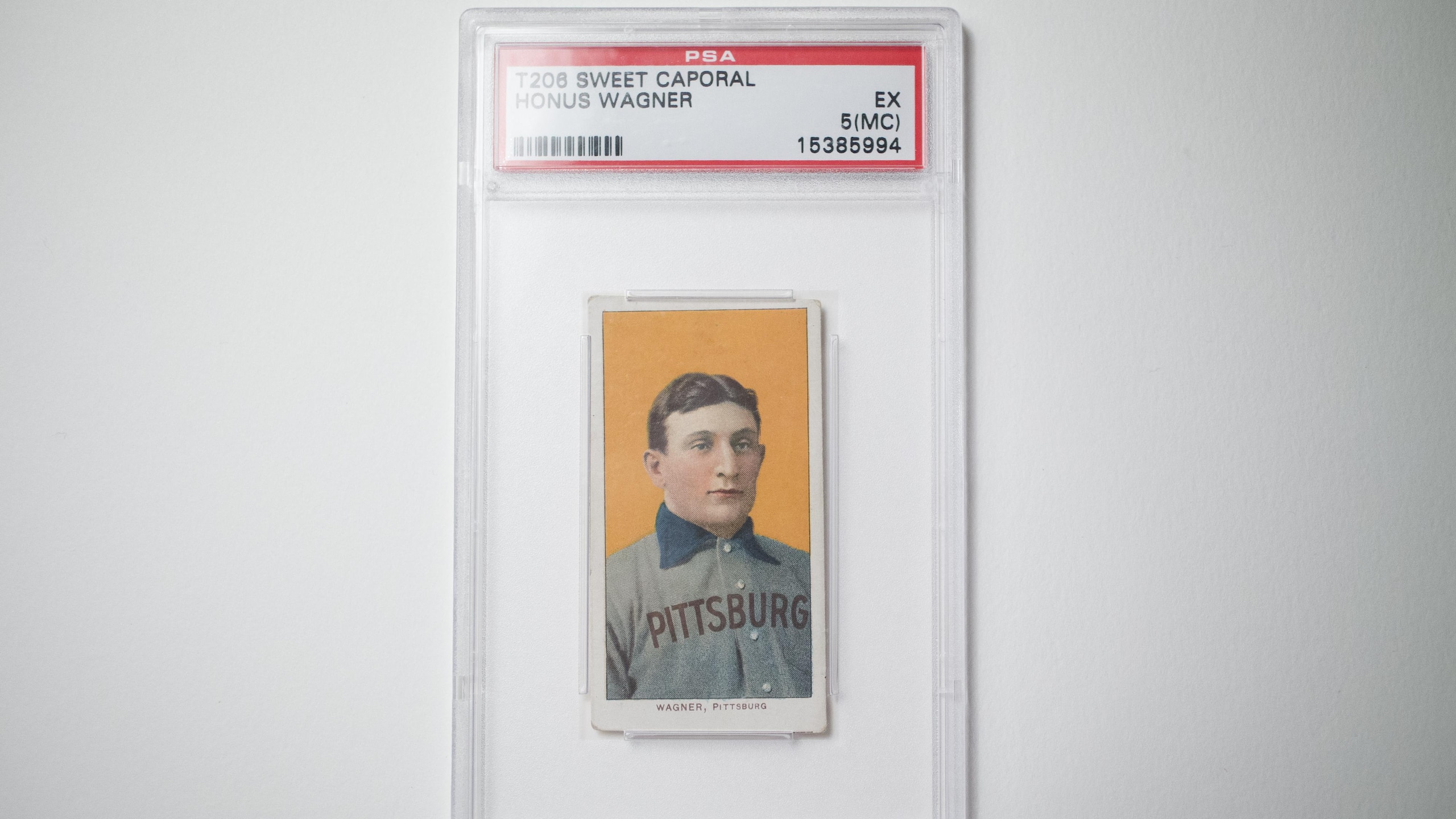 1909 Baseball Card of Pittsburgh Pirates Shortstop Honus Wagner