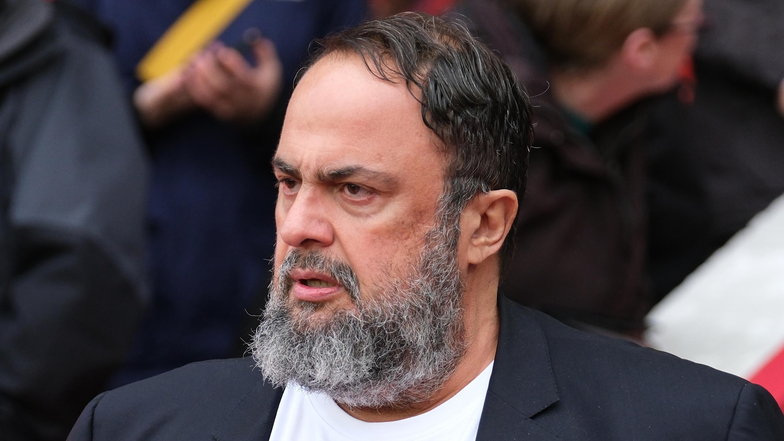 Nottingham Forest owner Evangelos Marinakis seen before the