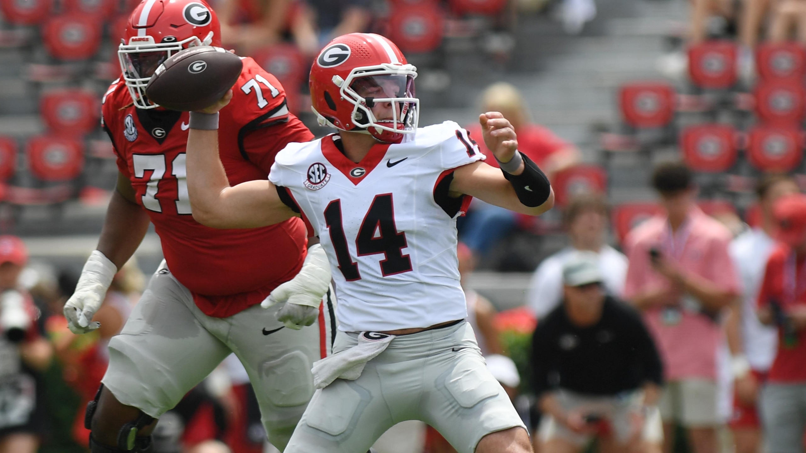 COLLEGE FOOTBALL: APR 18 Georgia Spring Game COLLEGE FOOTBALL: APR 18 Georgia Spring Game