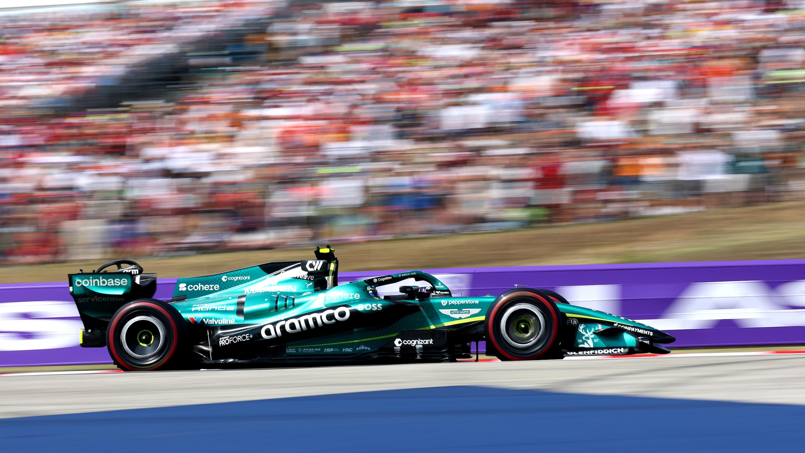 Fernando Alonso of Aston Martin Aramco Formula 1 Team on Fernando Alonso of Aston Martin Aramco Formula 1 Team on