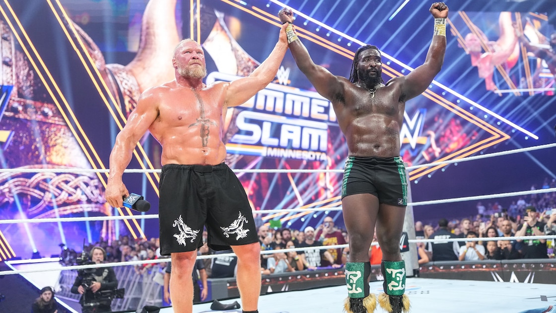 Brock Lesnar-Oba Femi Backstage Moment Revealed by WWE Hall of Famer After ...