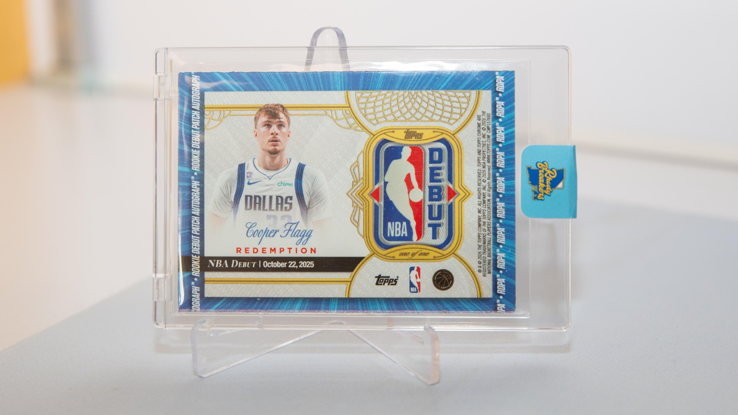 NBA: AUG 11 Topps Cooper Flagg 1-of-1 Rookie Debut Patch Autograph Card NBA: AUG 11 Topps Cooper Flagg 1-of-1 Rookie Debut Patch Autograph Card