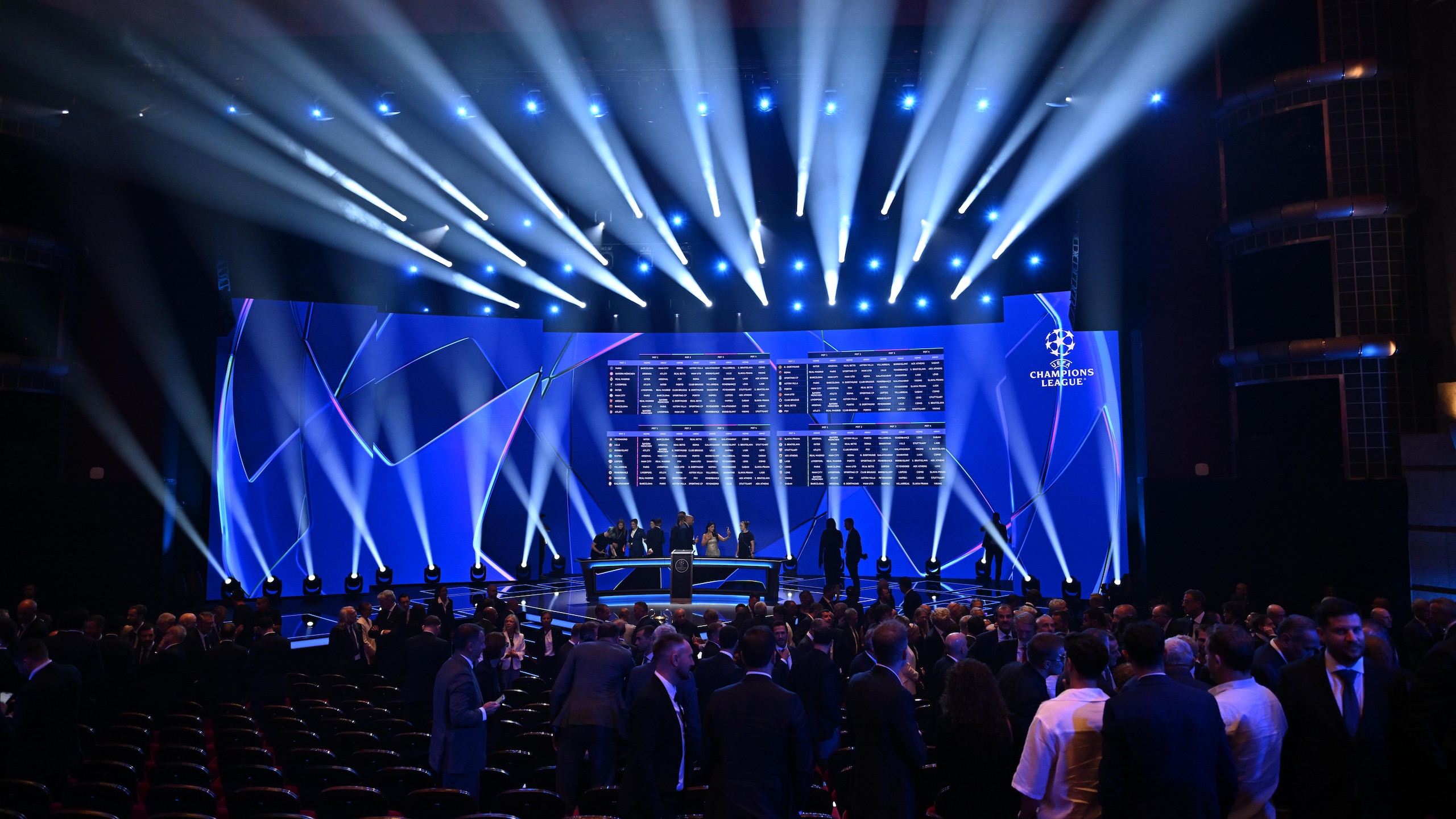 UEFA Champions League 2026/27 league phase draw in Monaco