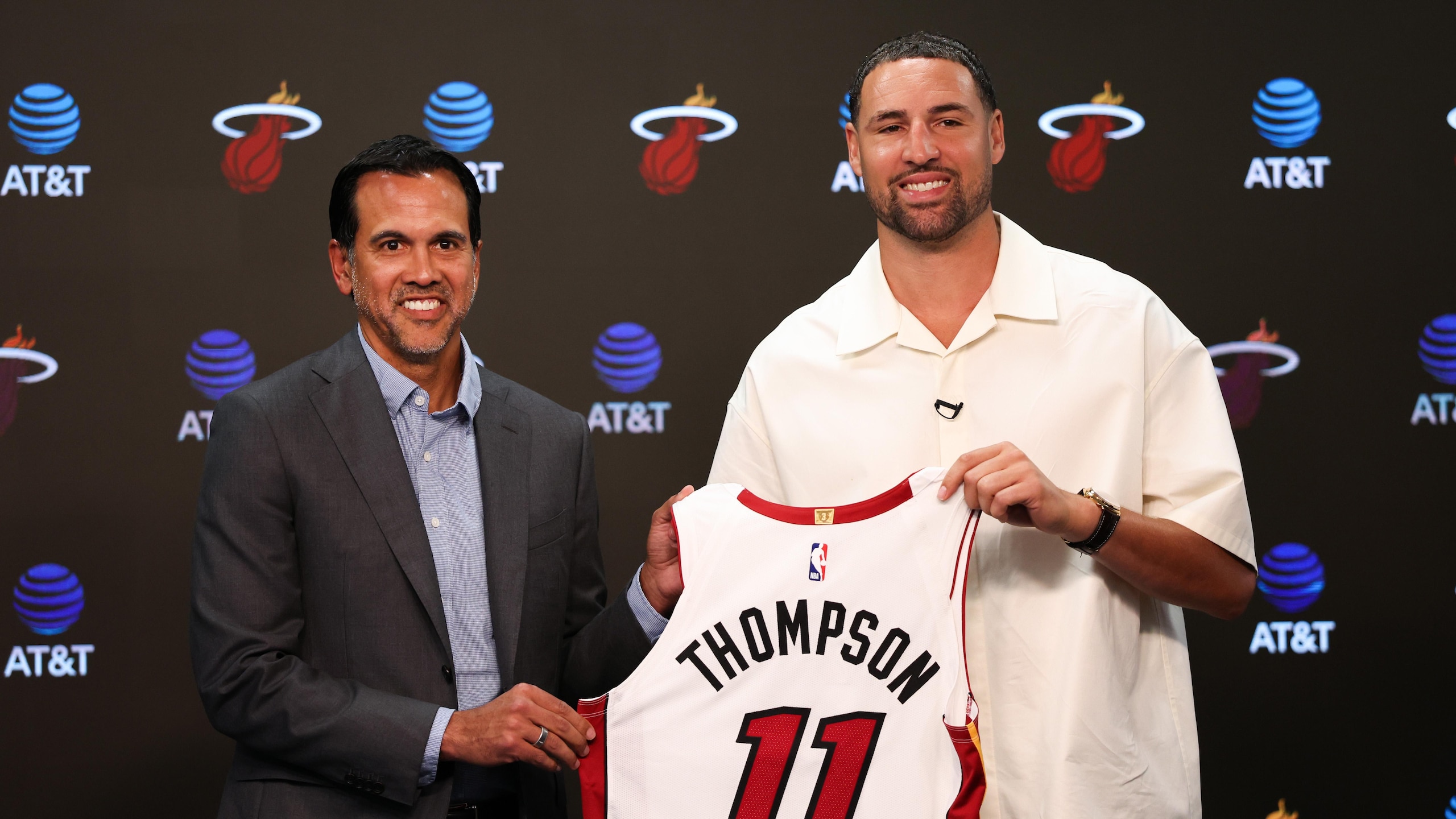 Miami Heat Introduces Klay Thompson