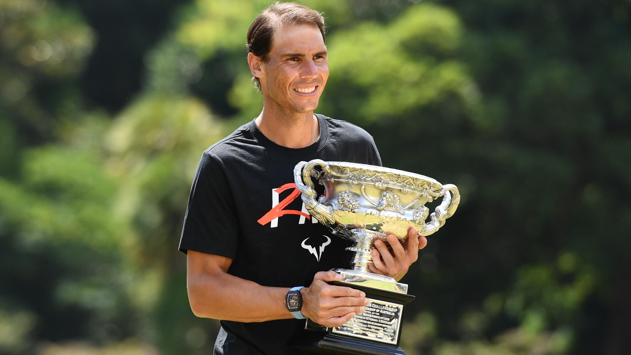AUSTRALIA-MELBOURNE-TENNIS-AUSTRALIAN OPEN-NADAL-TROPHY