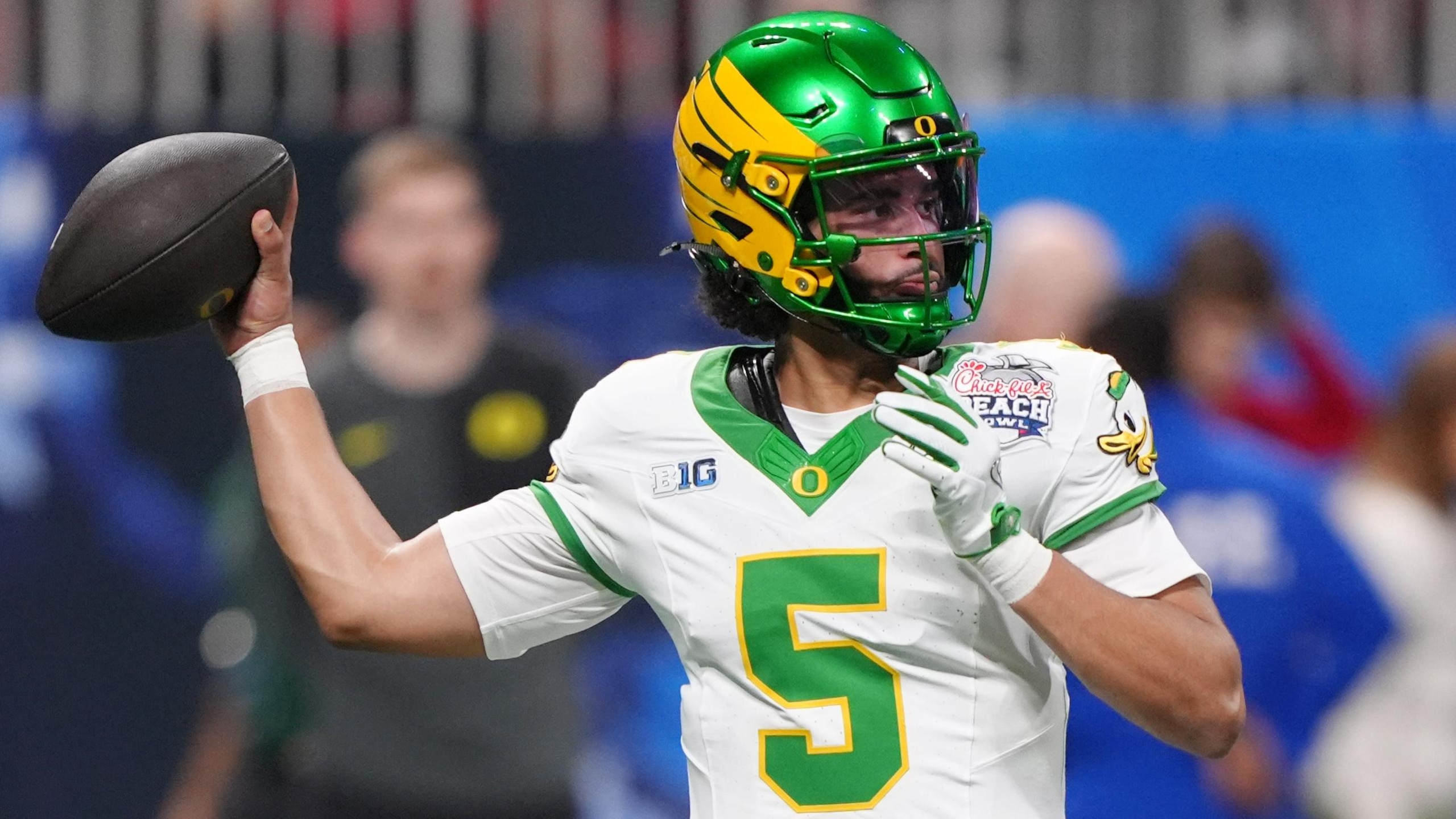 College Football Playoff Semifinal - Chick-fil-A Peach Bowl: Oregon v Indiana College Football Playoff Semifinal - Chick-fil-A Peach Bowl: Oregon v Indiana