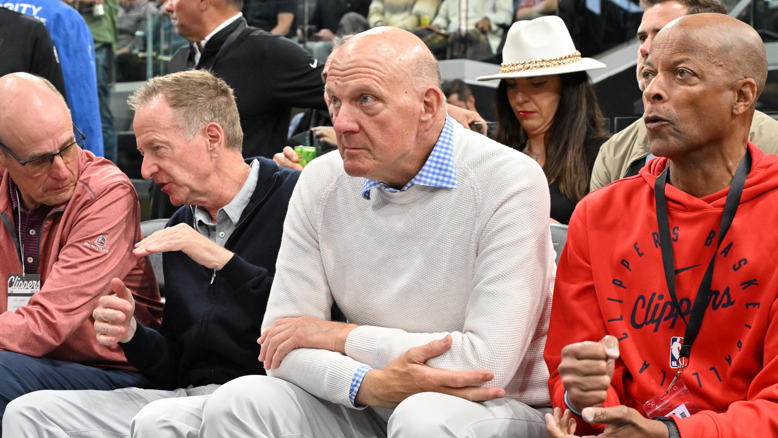 Celebrities At The Los Angeles Clippers Game