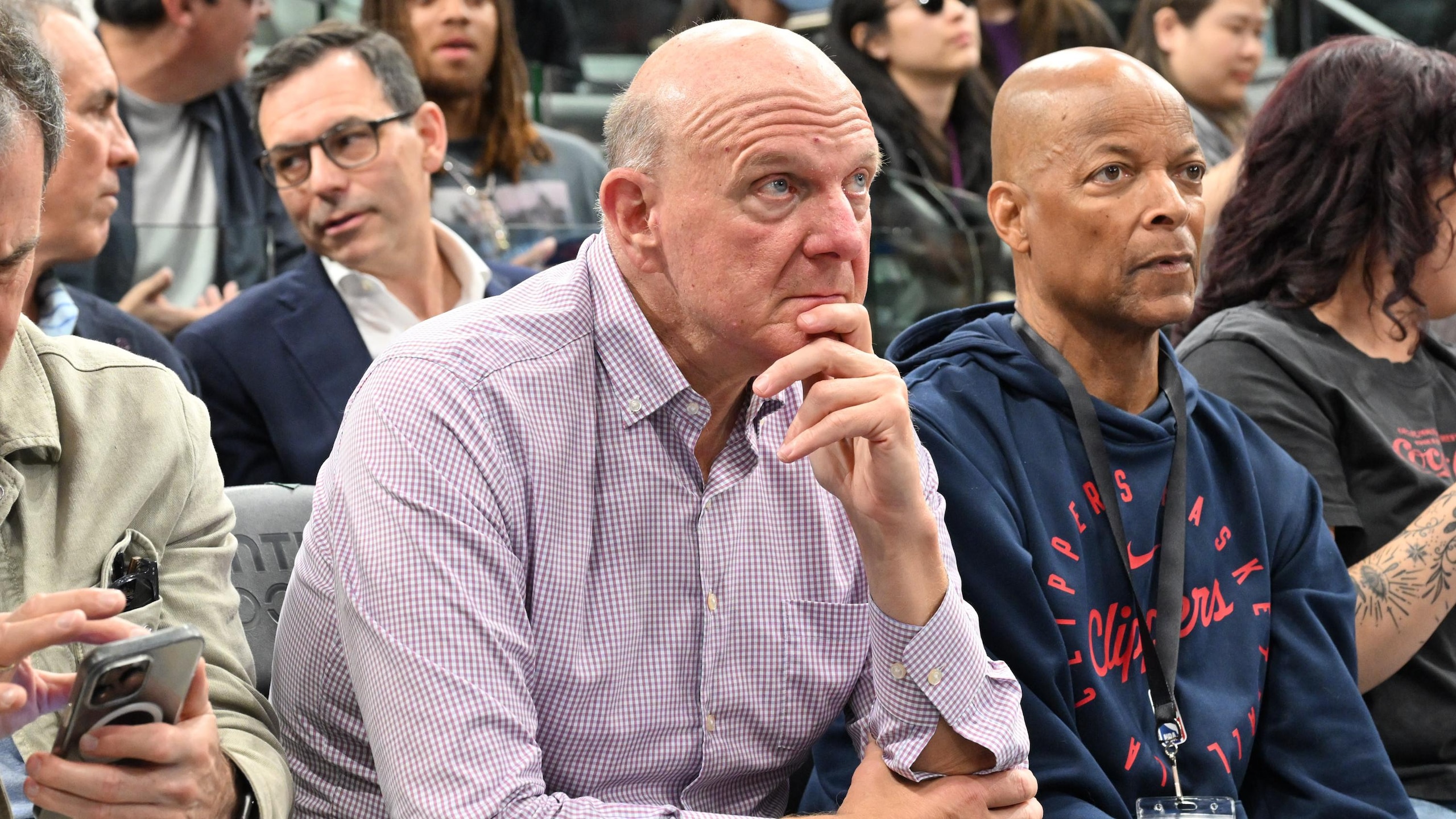 Celebrities At The Los Angeles Clippers Game