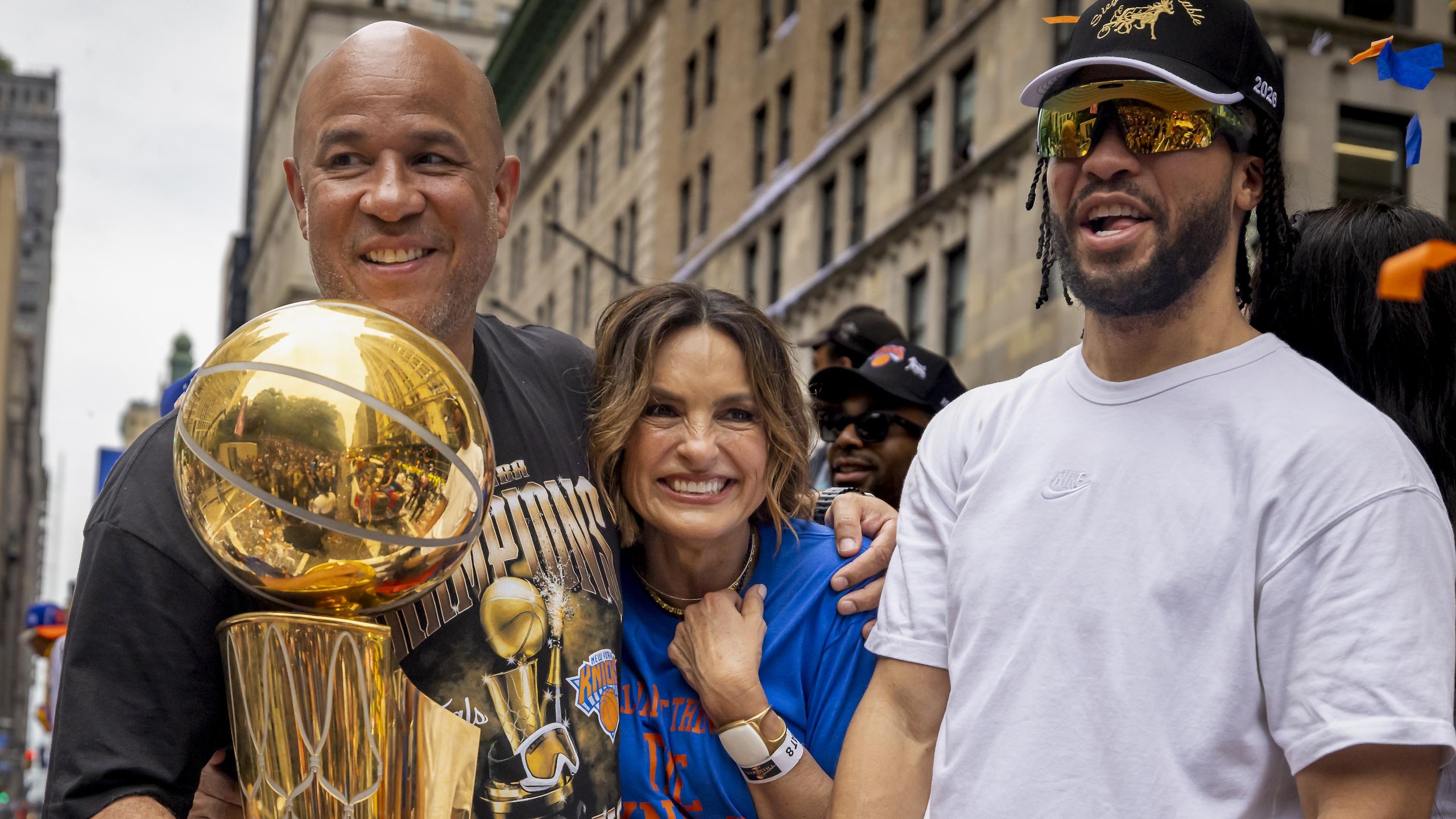 Assistant Coach Rick Brunson of the New York Knicks, actress