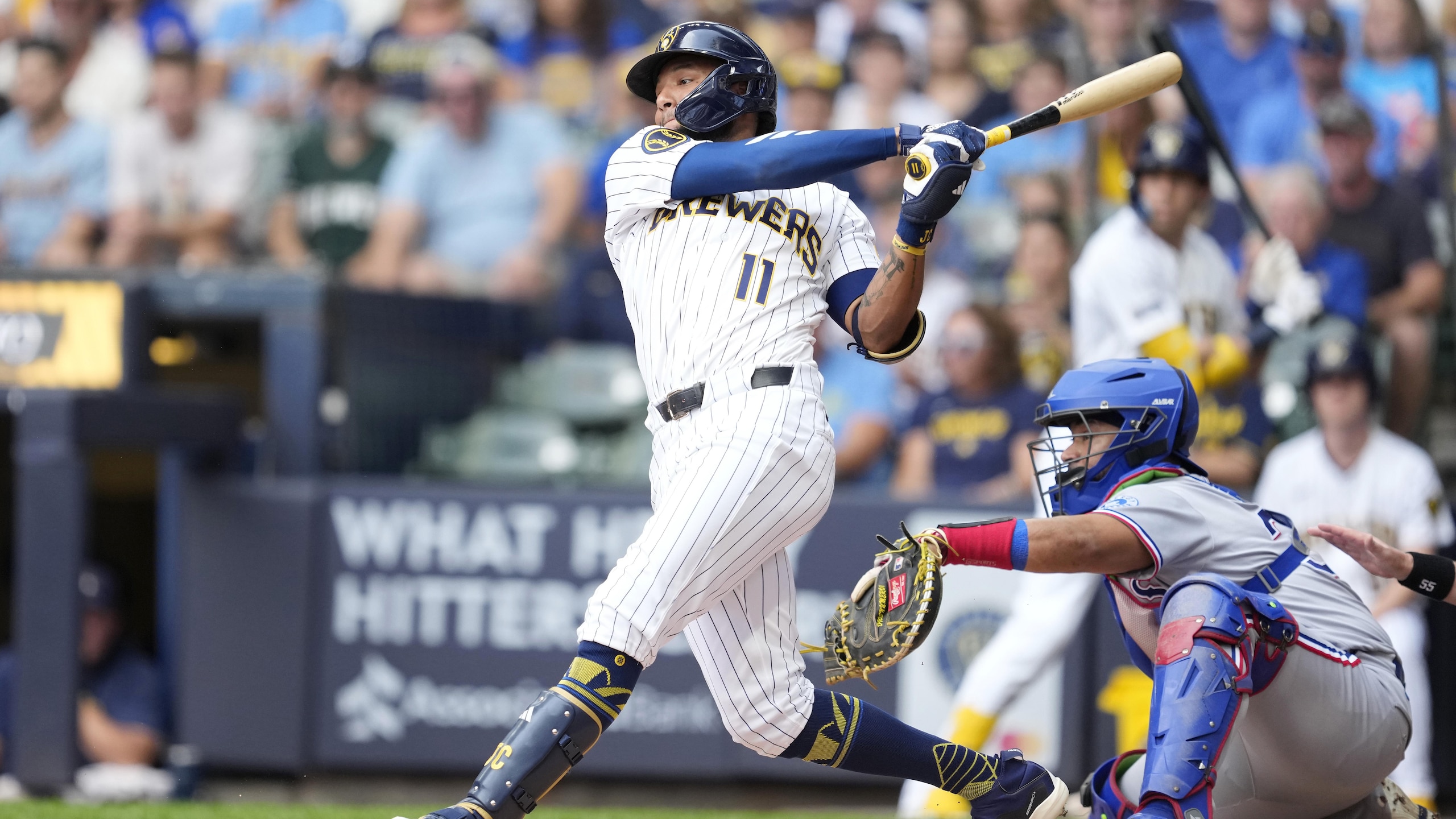 Texas Rangers v Milwaukee Brewers Texas Rangers v Milwaukee Brewers