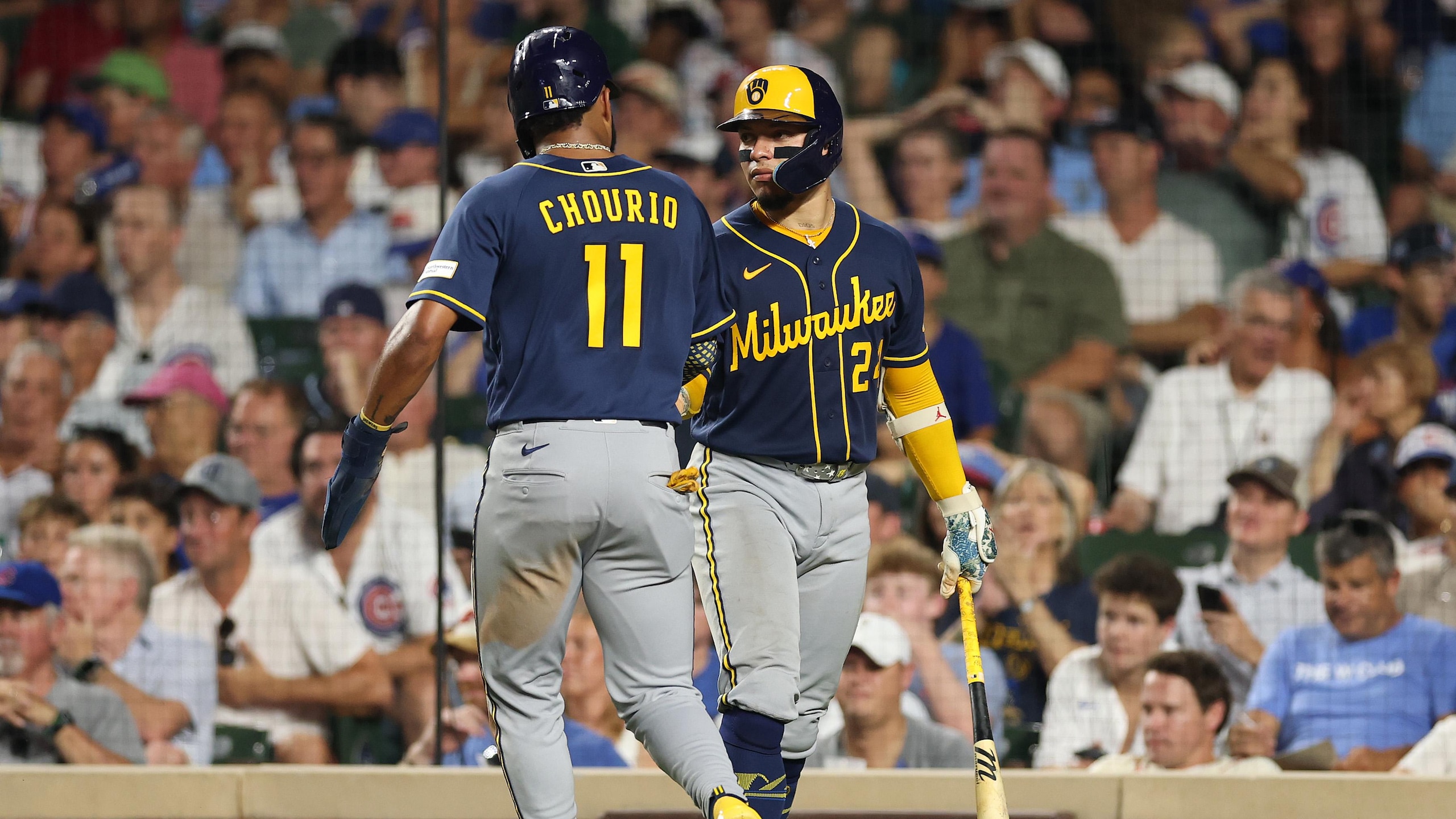 Milwaukee Brewers v Chicago Cubs Milwaukee Brewers v Chicago Cubs