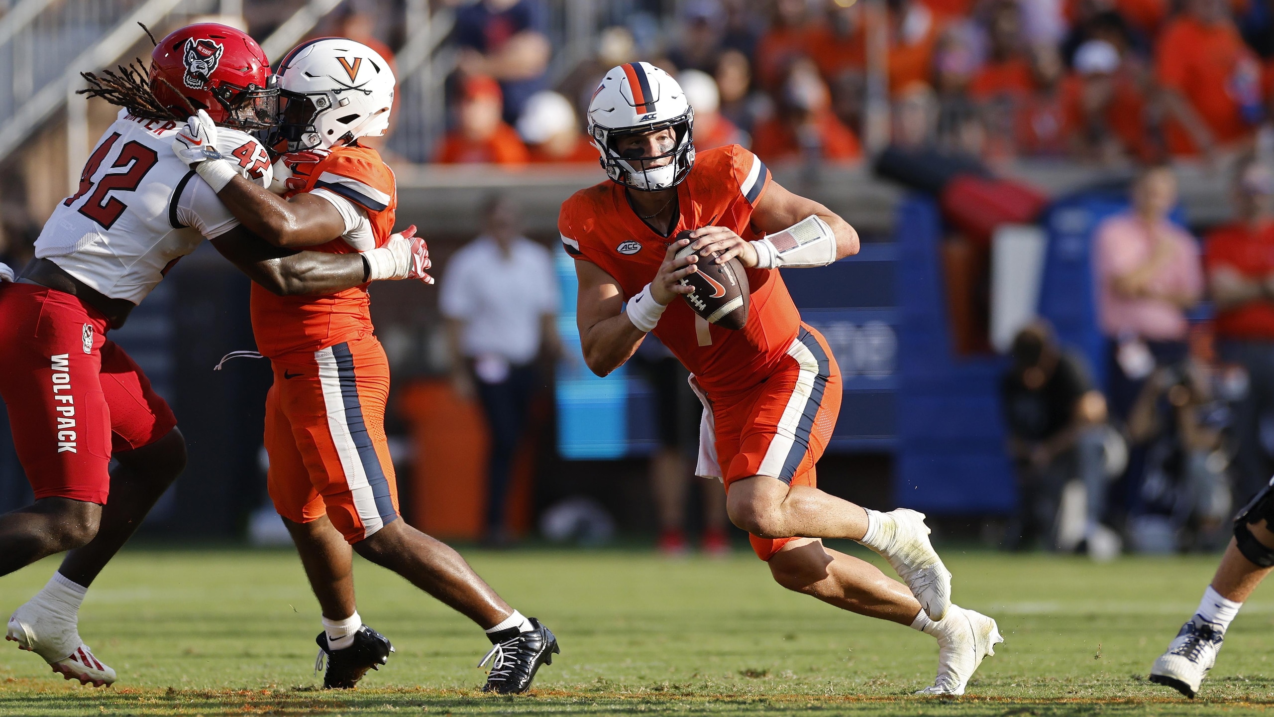 COLLEGE FOOTBALL: AUG 29 NC State at Virginia