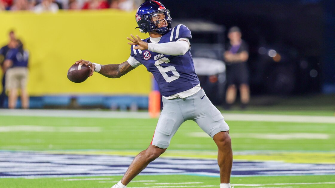 Trinidad Chambliss Shines, Box Score Stats, Highlights, Draft Stock from Ole Miss Win vs. Louisville