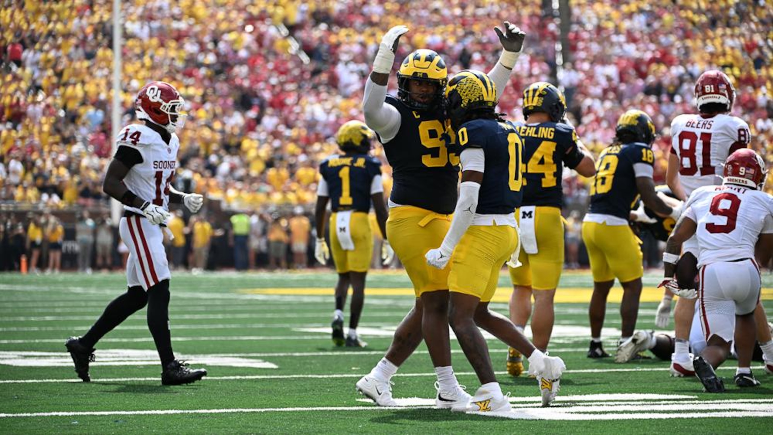 COLLEGE FOOTBALL: SEP 12 Oklahoma at Michigan