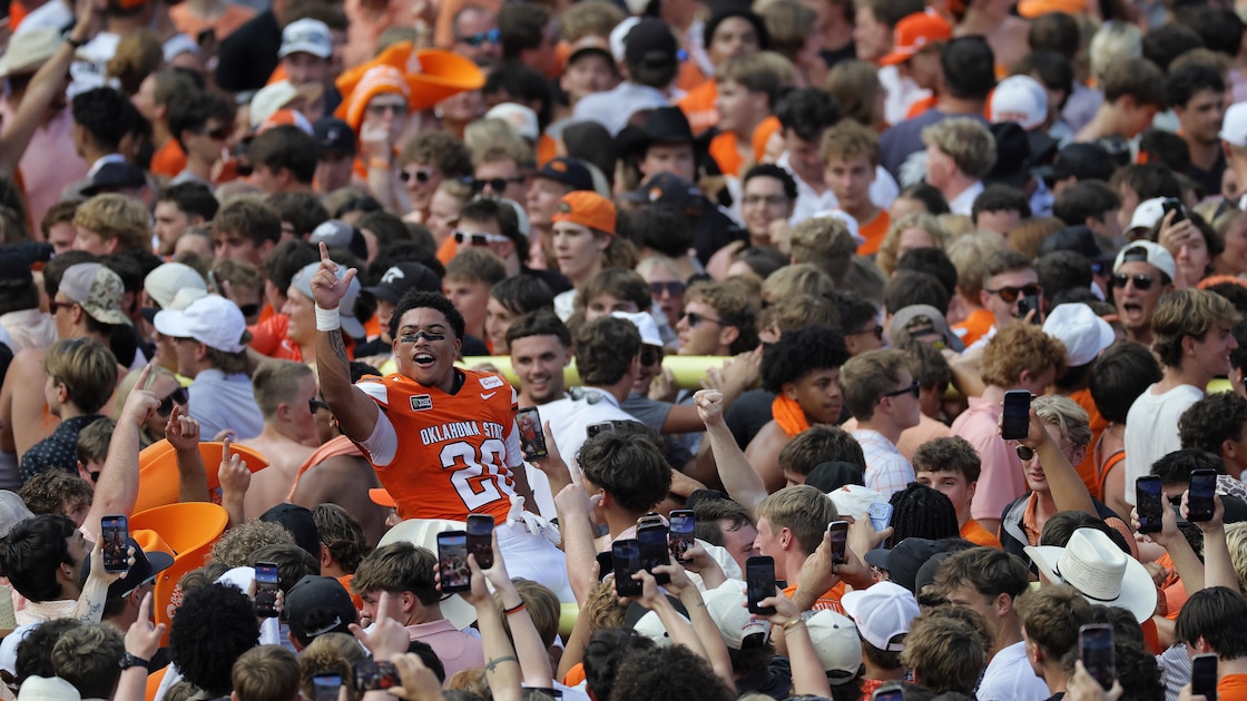 Oklahoma State Faces Possible $50K Fine from Big 12 for Fans Storming Field After Upset vs. Oregon