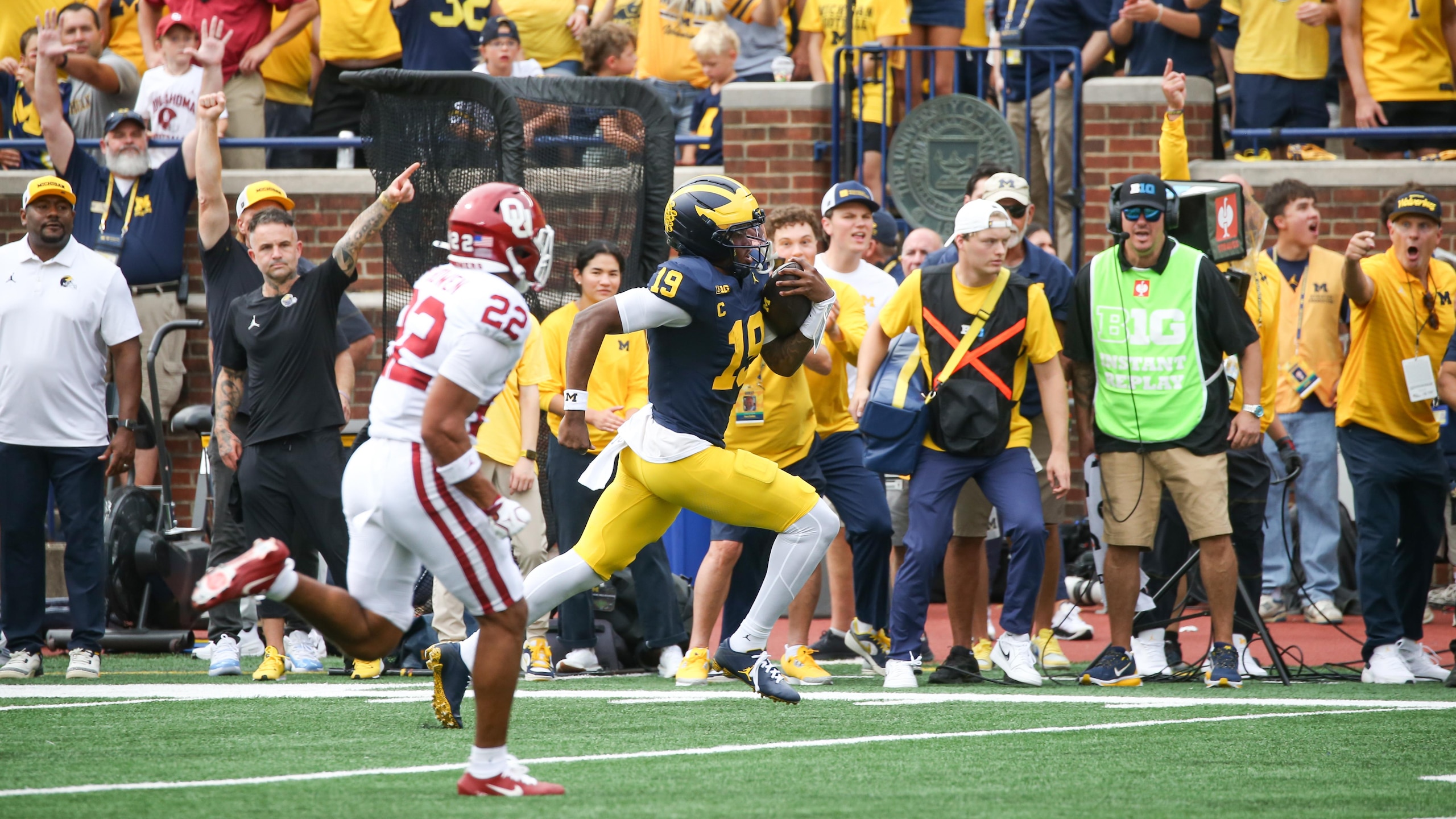 COLLEGE FOOTBALL: SEP 12 Oklahoma at Michigan