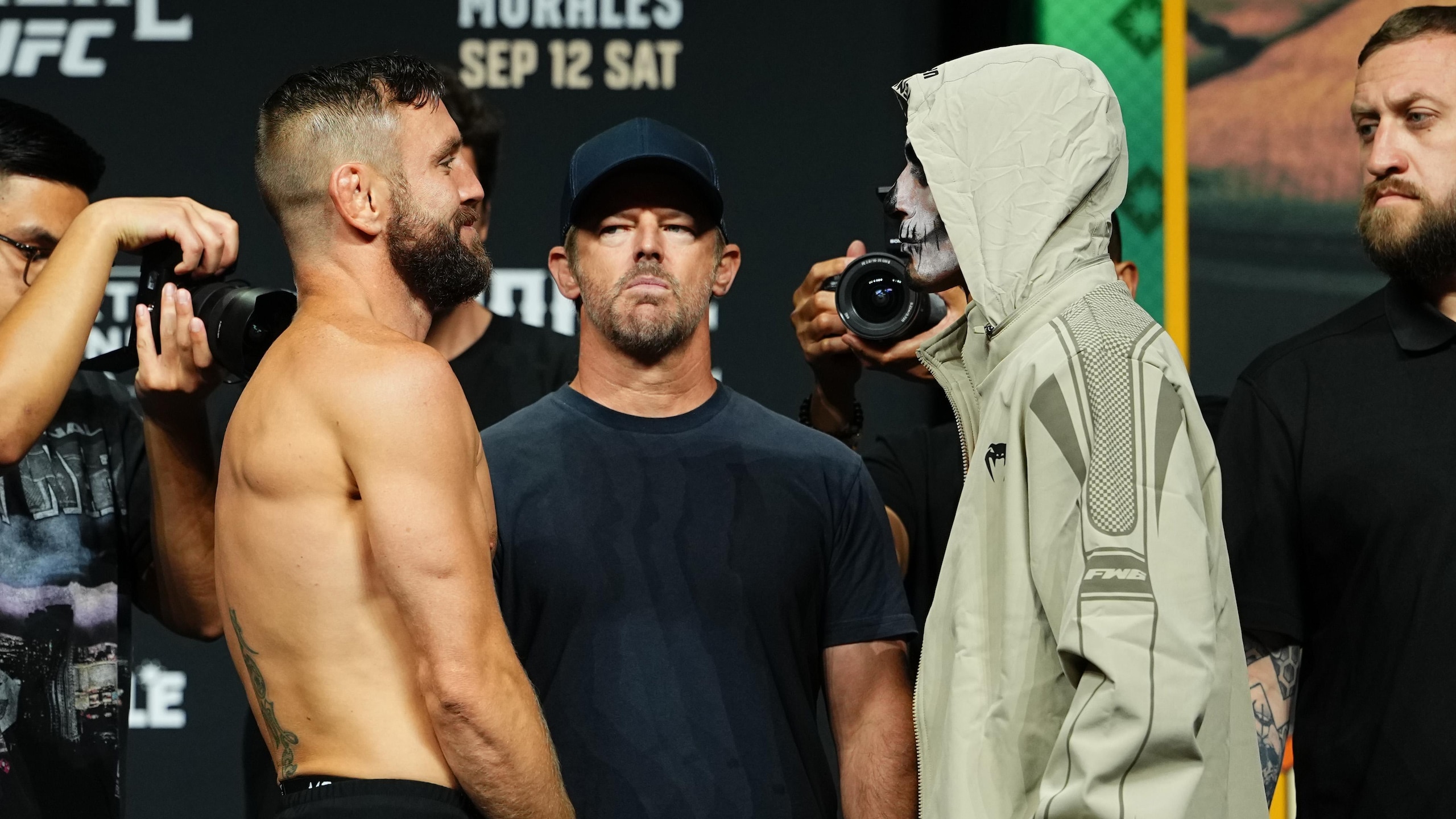 Noche UFC: Silva v Delgado - Ceremonial Weigh-in Noche UFC: Silva v Delgado - Ceremonial Weigh-in