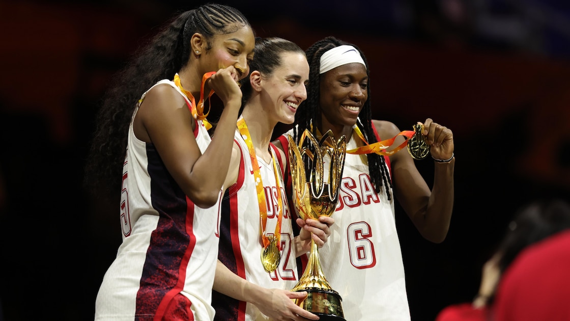 Caitlin Clark, Angel Reese, USA Celebrate FIBA World Cup Gold Medal with Champagne in Trending Video