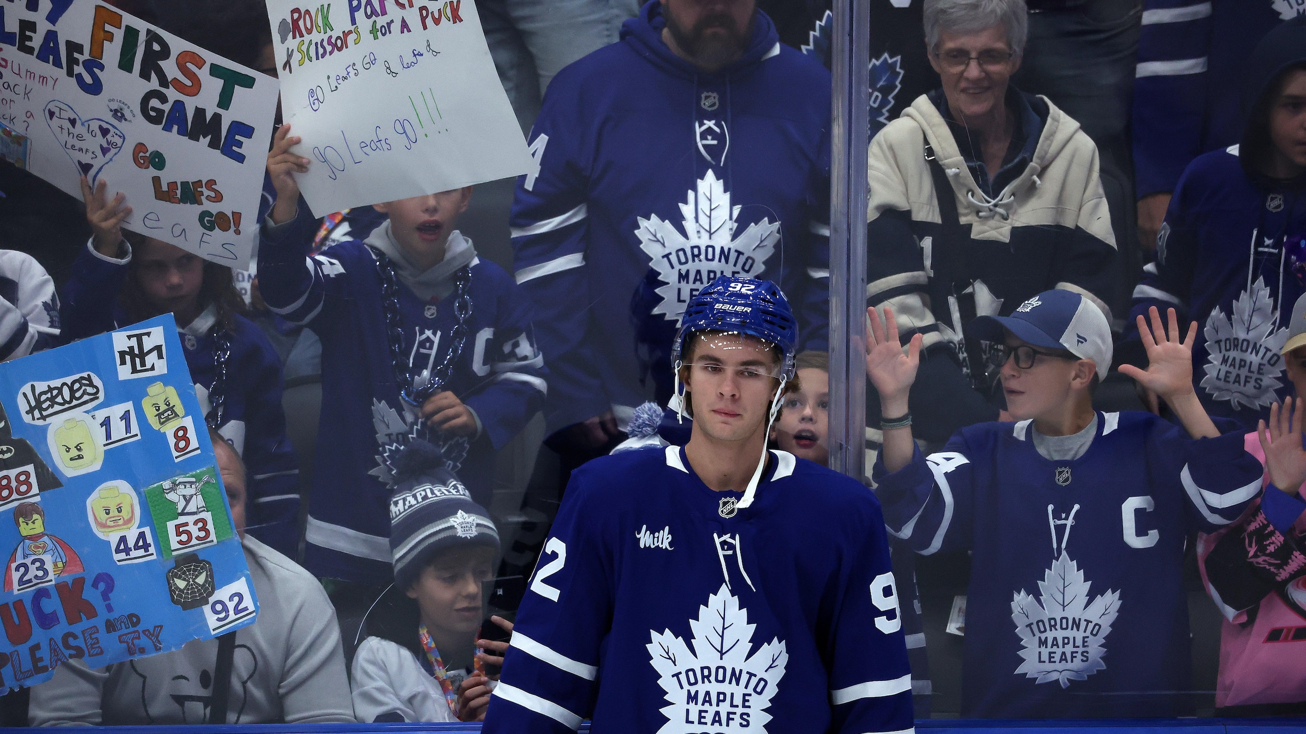 Toronto Maple Leafs play the Ottawa Senators