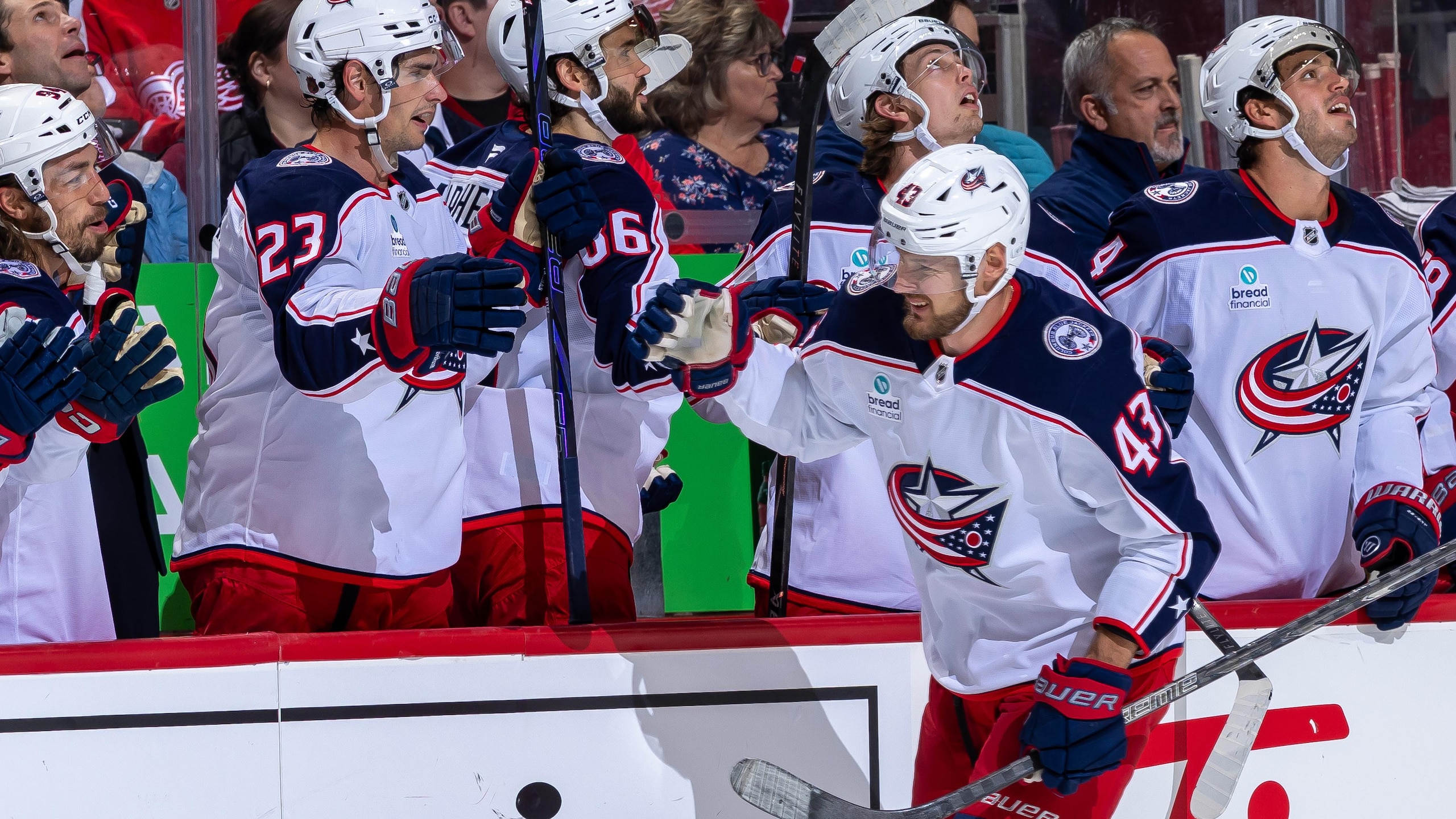 Columbus Blue Jackets v Detroit Red Wings