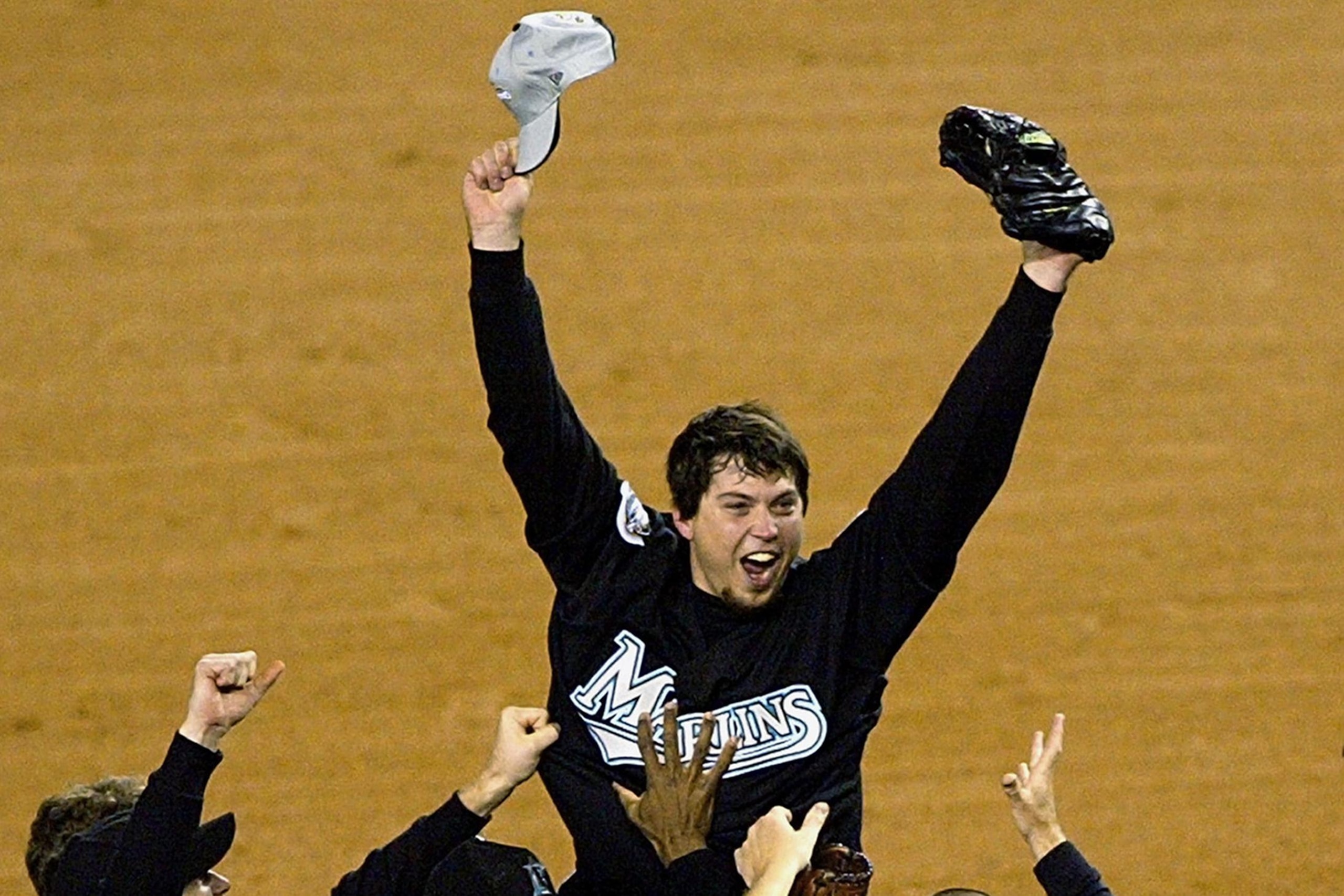 Florida Marlins celebrate