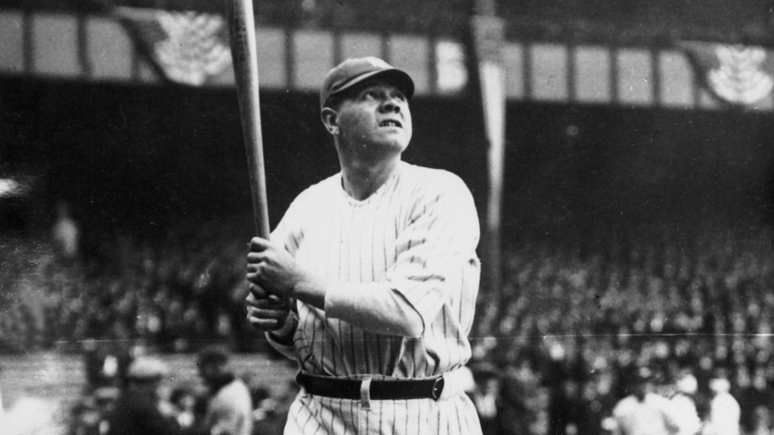 Babe Ruth Batting For NY Yankees 