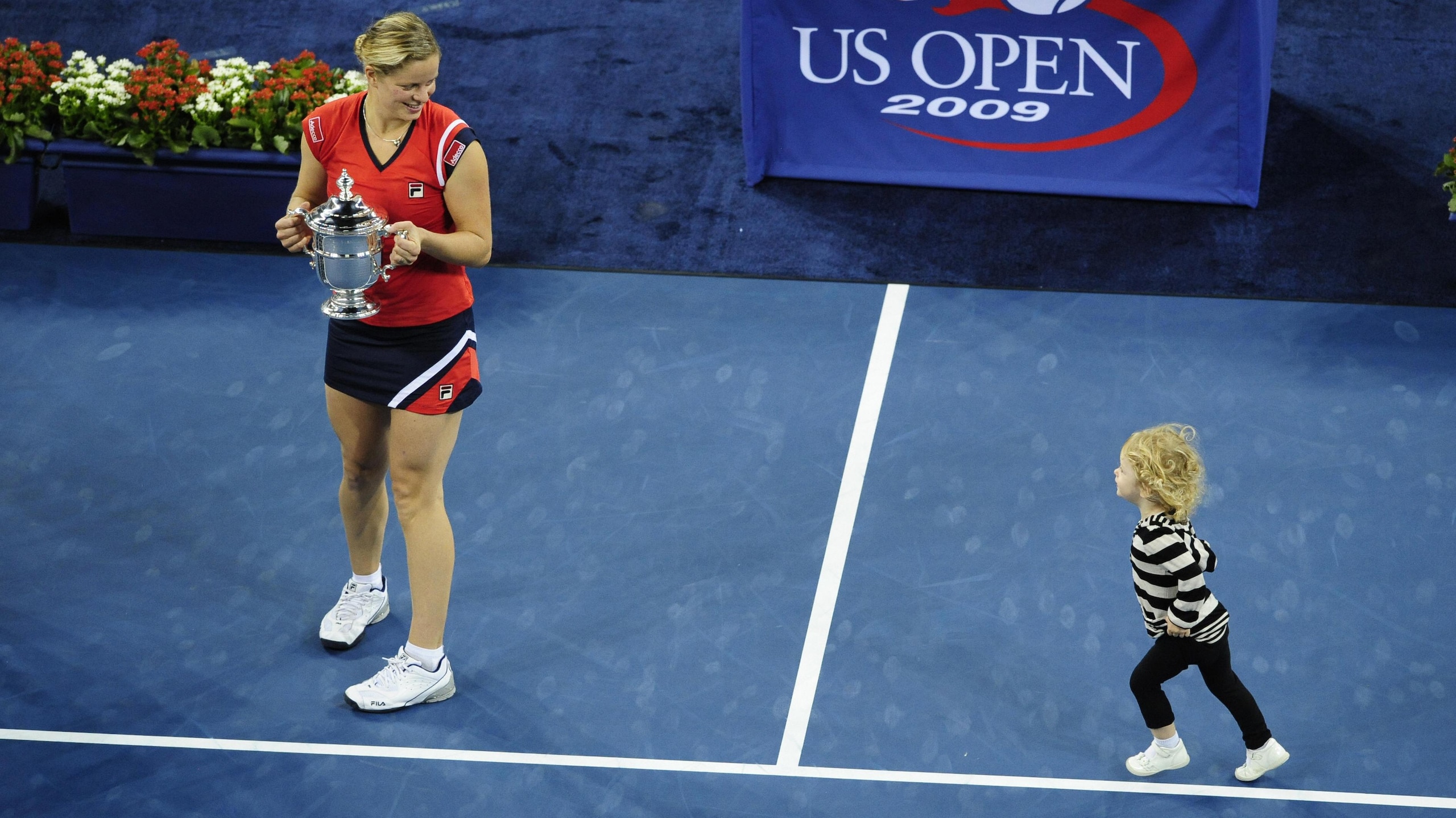 Tennis player Kim Clijsters from Belgium