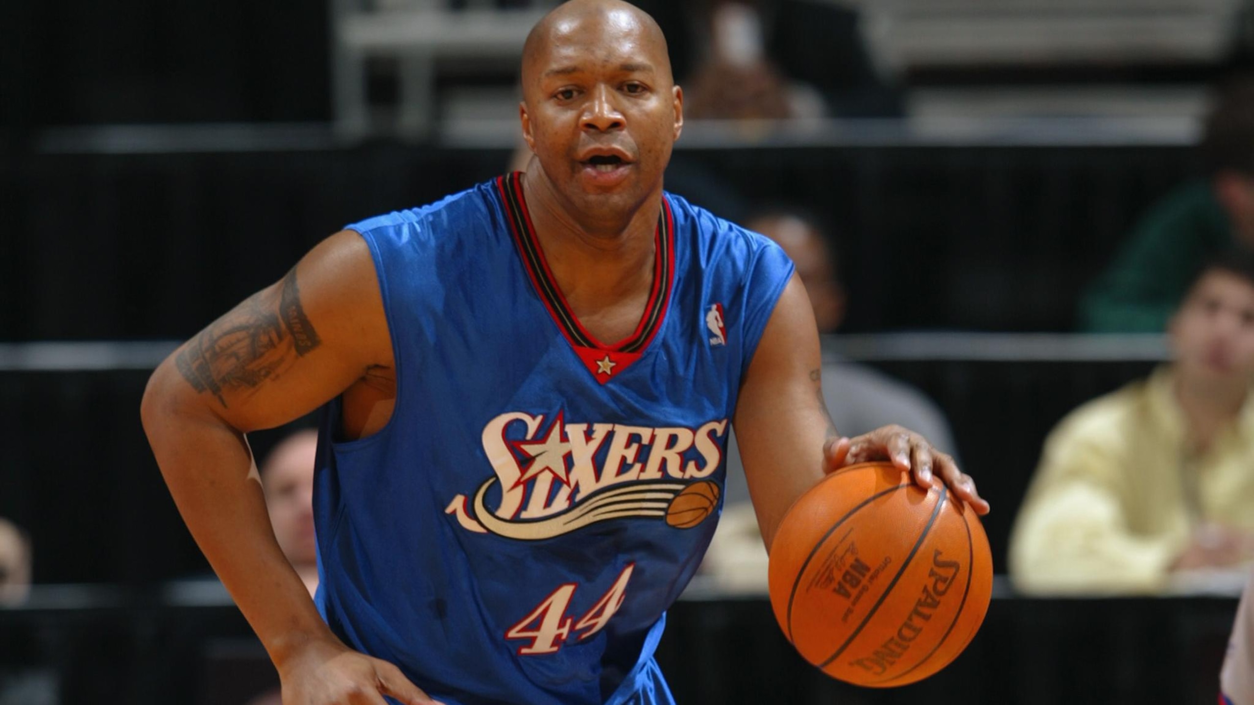 Derrick Coleman drives Derrick Coleman drives
