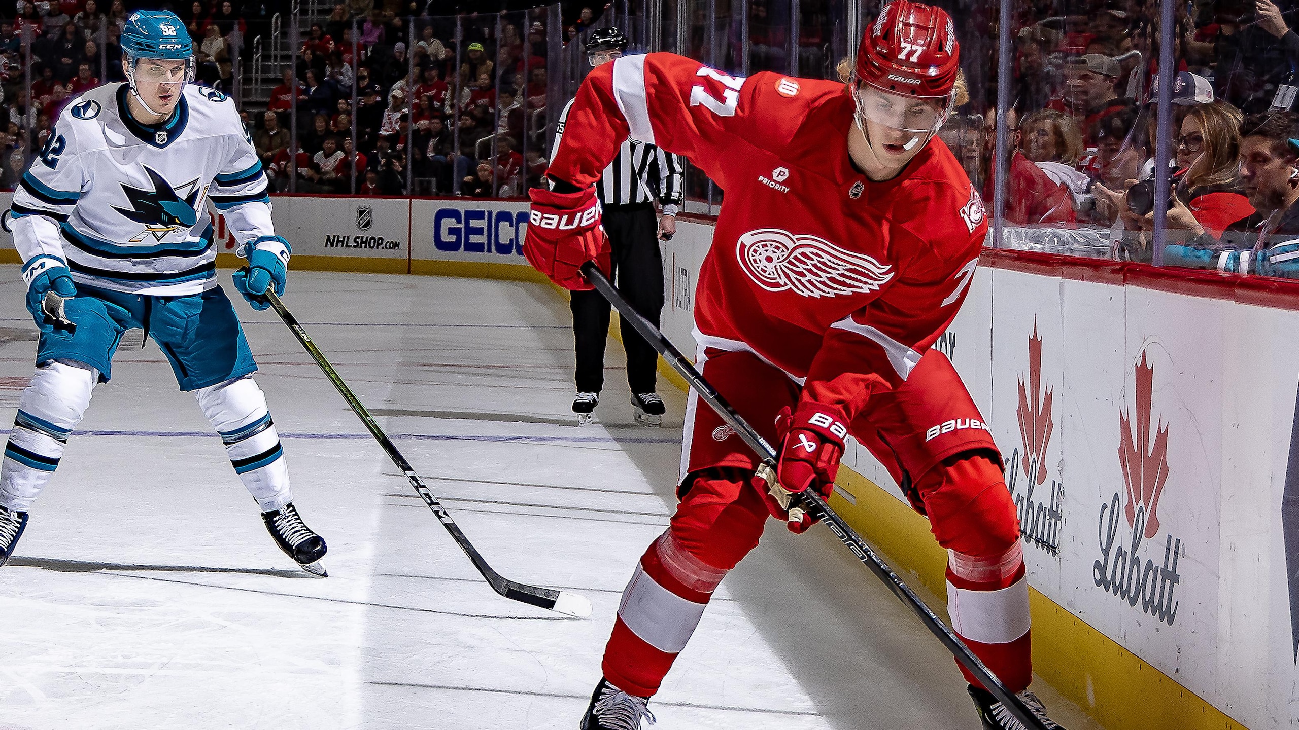 San Jose Sharks v Detroit Red Wings
