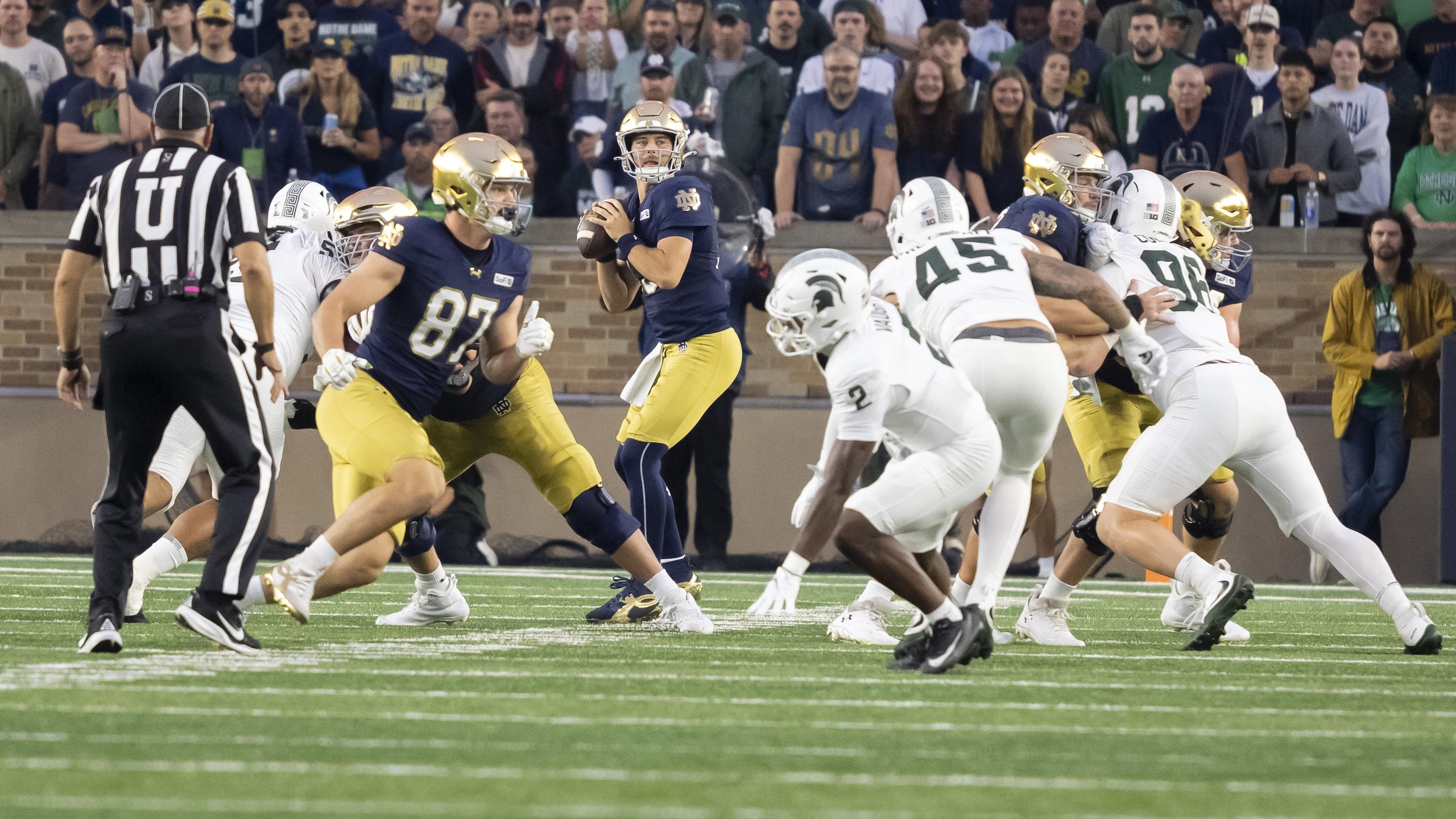 COLLEGE FOOTBALL: SEP 19 Michigan State at Notre Dame