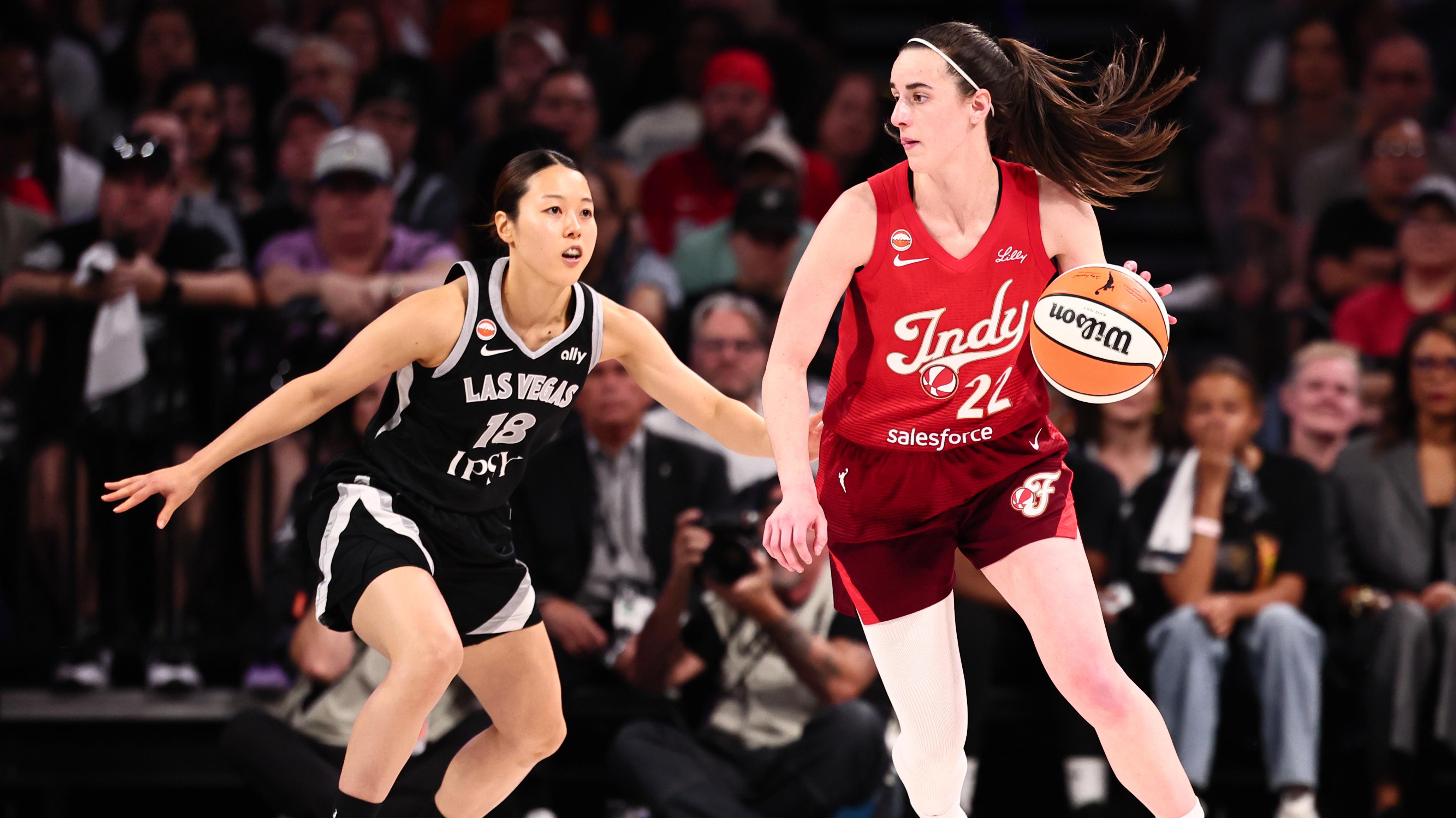 bleacherreport.com - Andrew Peters - Caitlin Clark Bloodied After Elbow to Face in Viral Video During Fever vs. Aces WNBA Playoff Game