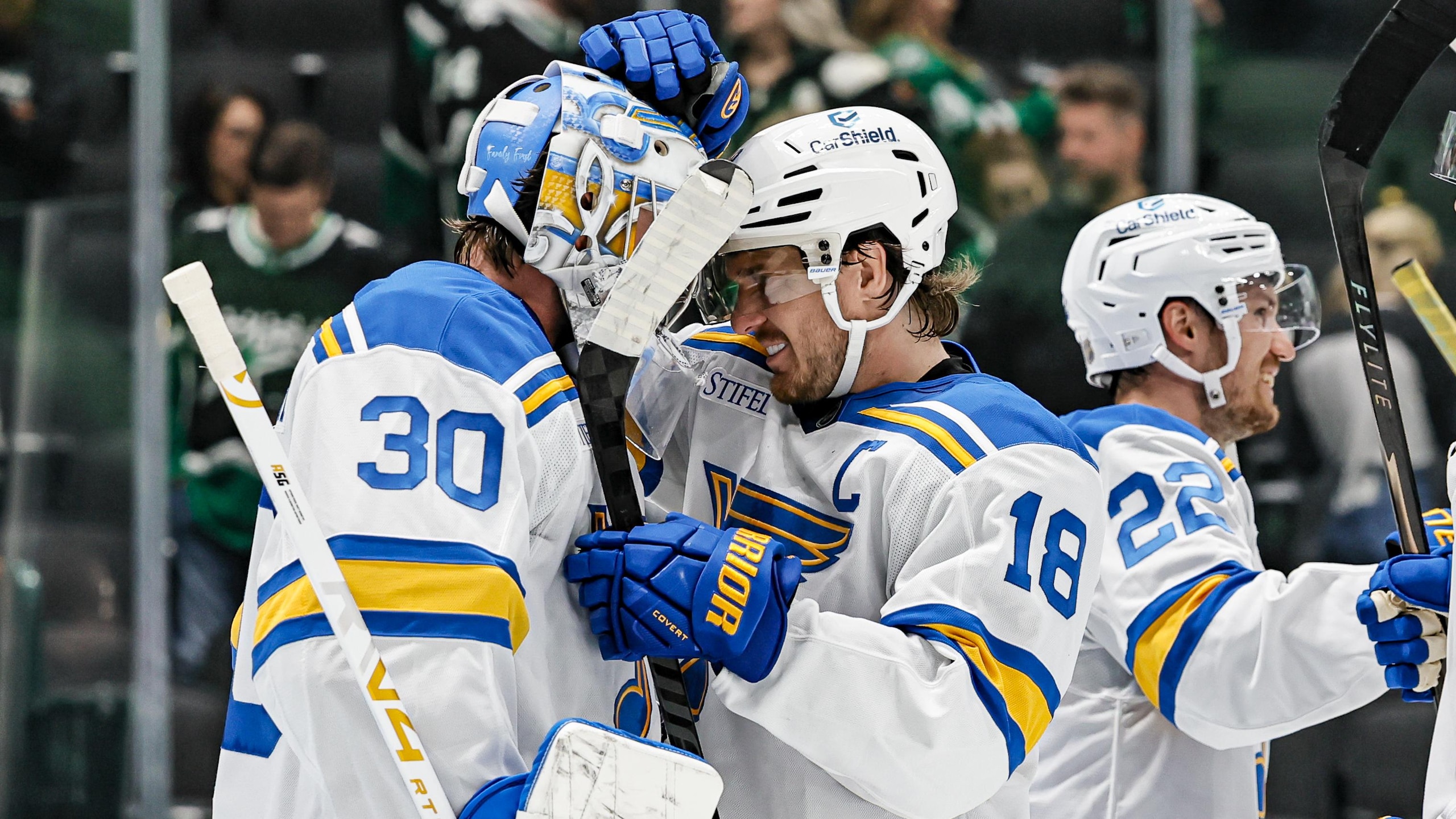 NHL: OCT 02 Blues at Stars NHL: OCT 02 Blues at Stars