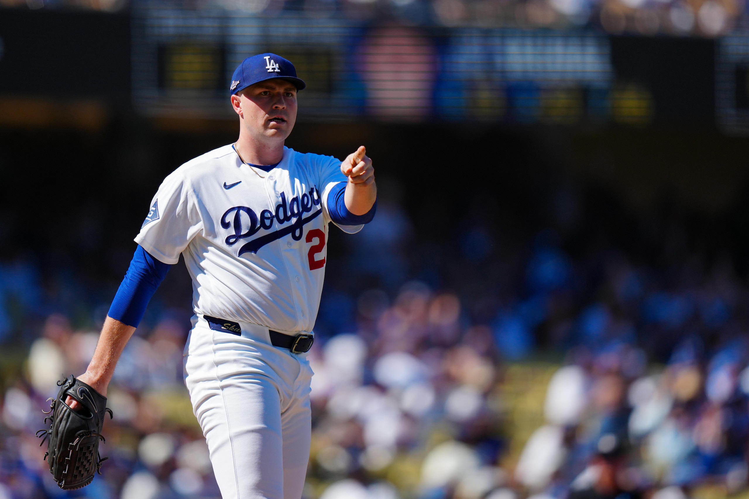 Division Series - Atlanta Braves v Los Angeles Dodgers - Game 1
