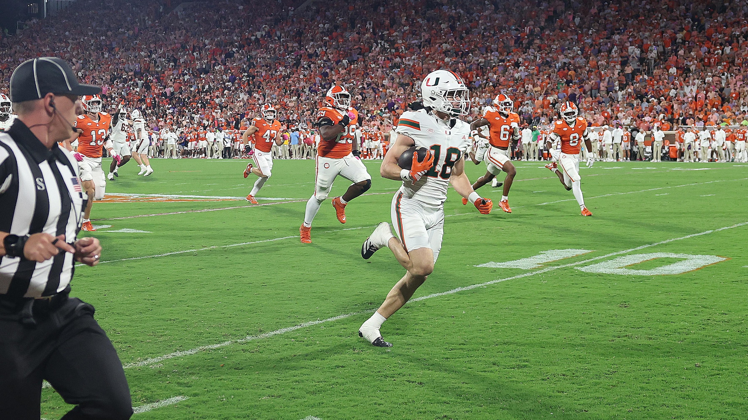 COLLEGE FOOTBALL: OCT 03 Miami at Clemson
