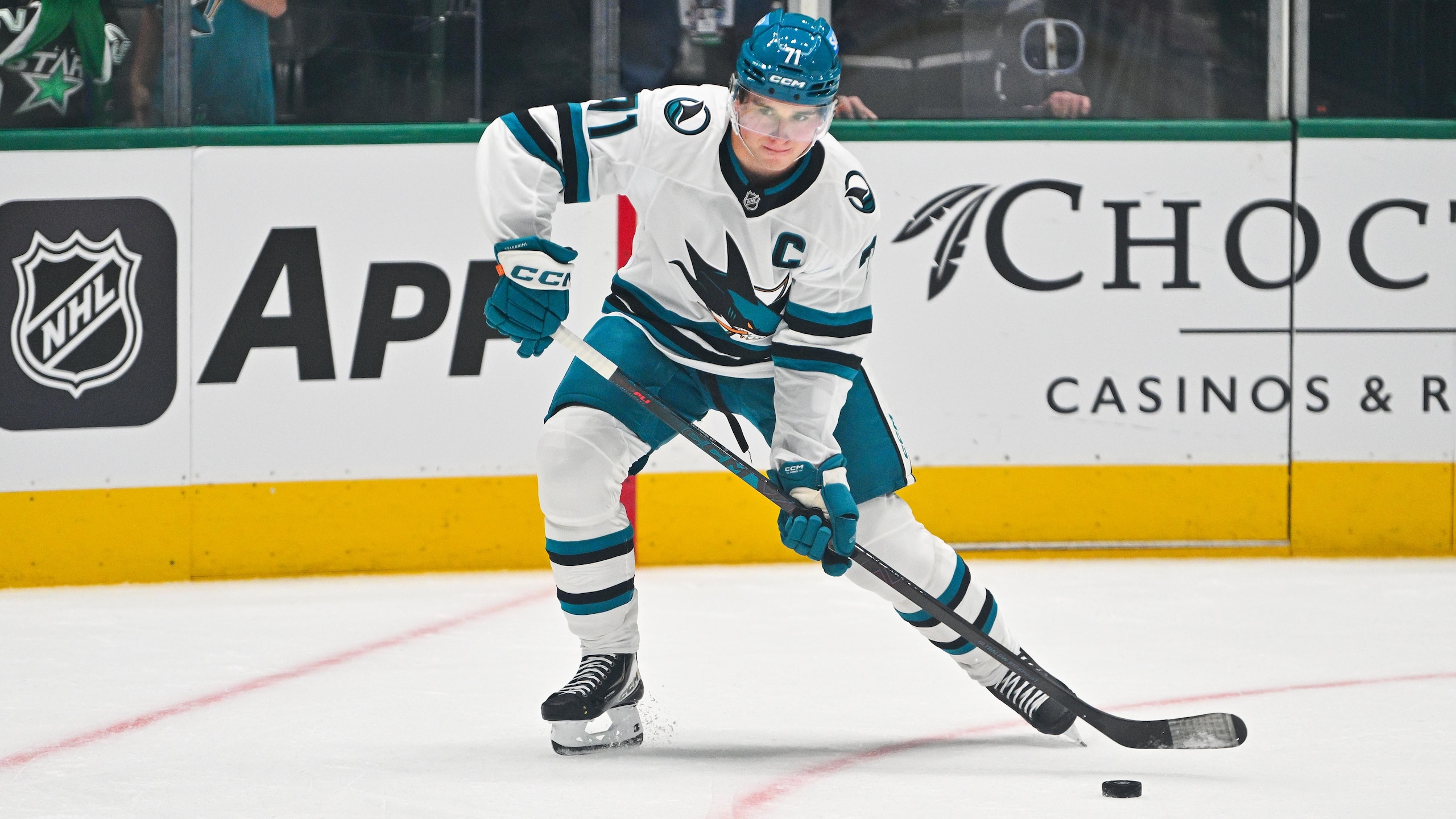 NHL: OCT 05 Sharks at Stars