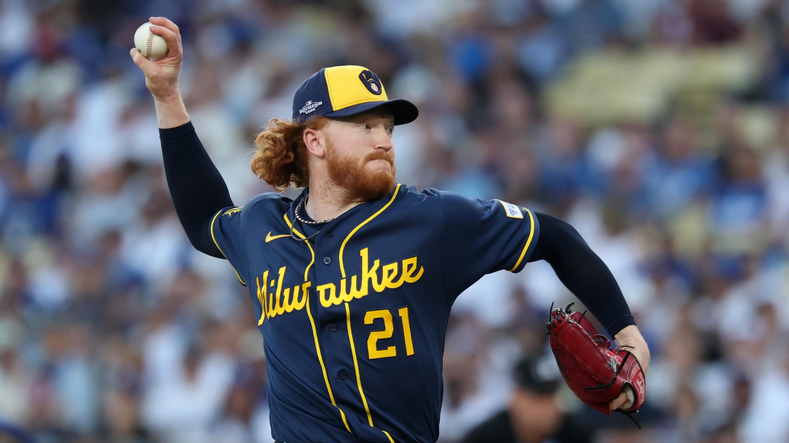 National League Championship Series: Milwaukee Brewers v Los Angeles Dodgers - Game Four National League Championship Series: Milwaukee Brewers v Los Angeles Dodgers - Game Four