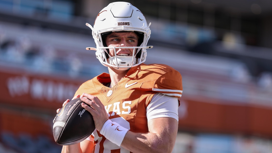 Arch Manning's QB1 Status Updated by Steve Sarkisian Ahead of No. 19 Texas vs. No. 7 Ole Miss