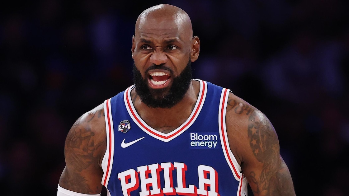 LeBron James' 76ers Home Opener Celebrated By Nike with Special Edition Air Forc...